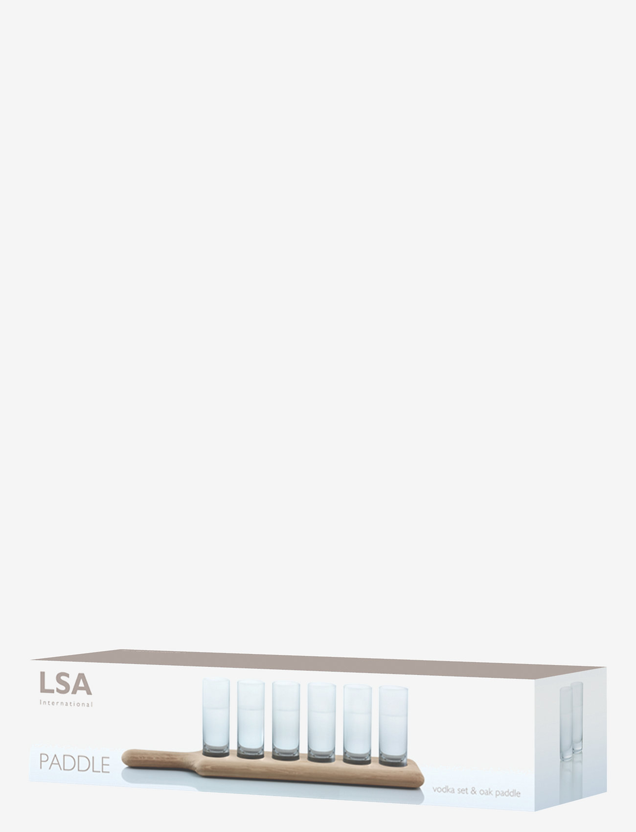LSA International - Paddle Vodka Set & Oak Paddle - gifts below 15000kr - clear - 2