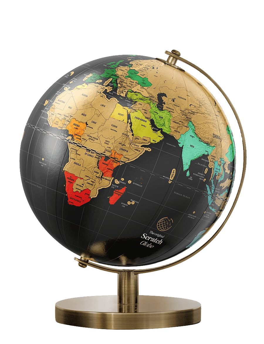Luckies of London - Scratch Globe Small - sünnipäevakingitused - black - 0