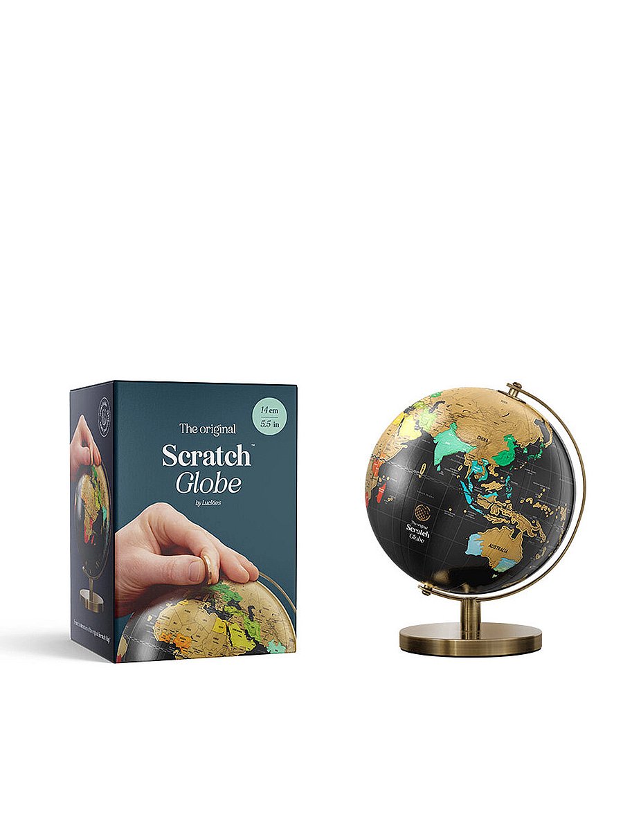 Luckies of London - Scratch Globe Small - sünnipäevakingitused - black - 2