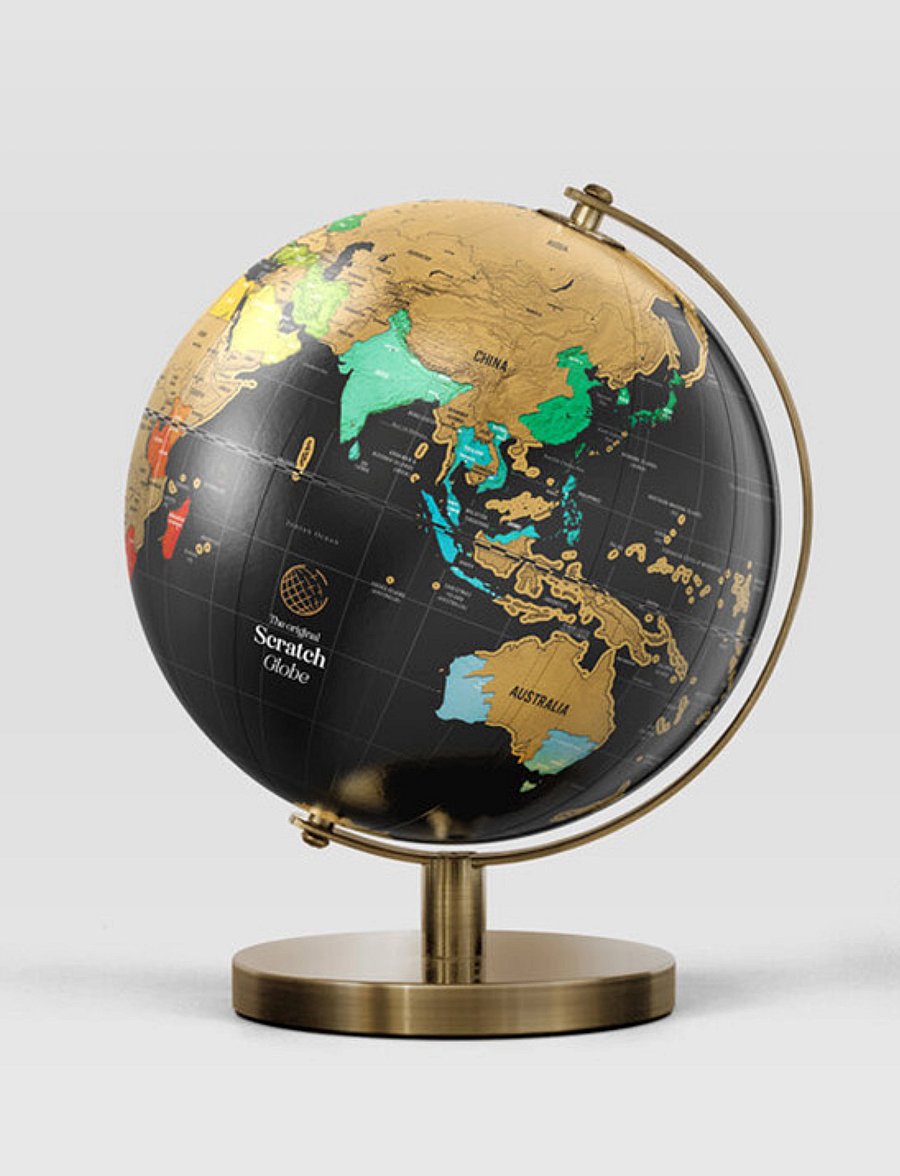 Luckies of London - Scratch Globe Small - sünnipäevakingitused - black - 3