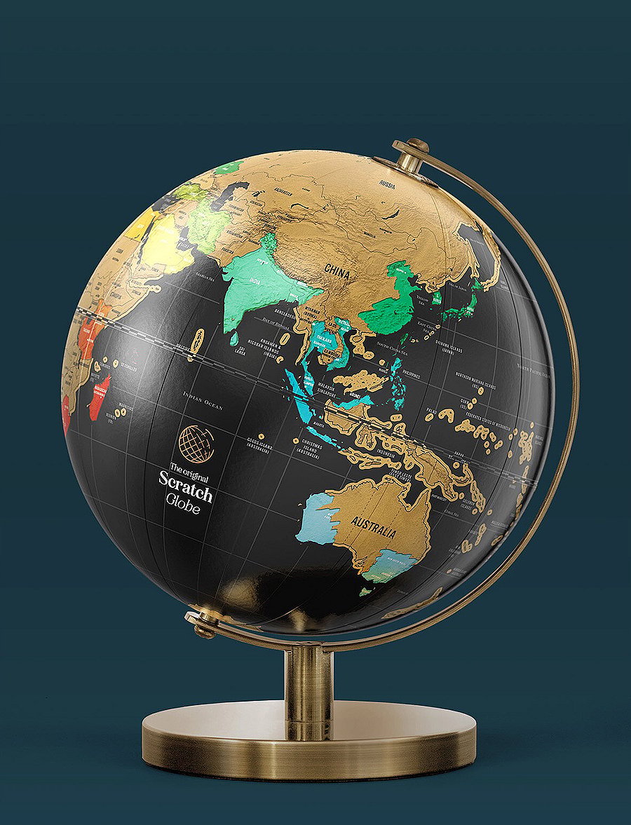 Luckies of London - Scratch Globe Small - sünnipäevakingitused - black - 4