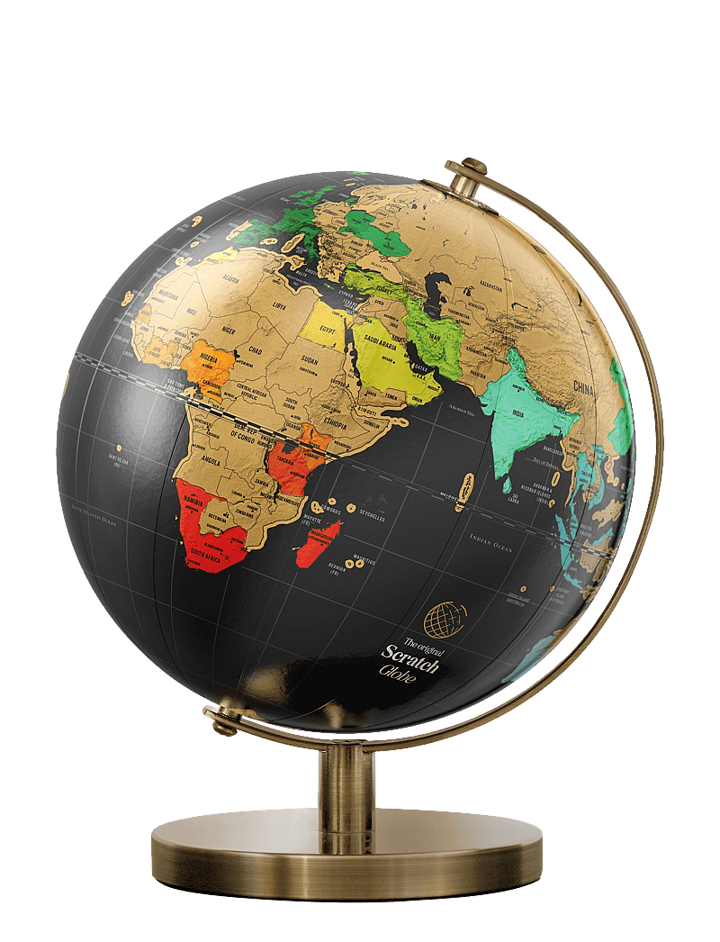 Luckies of London - Scratch Globe Large - porzellanfiguren- & skulpturen - black - 0