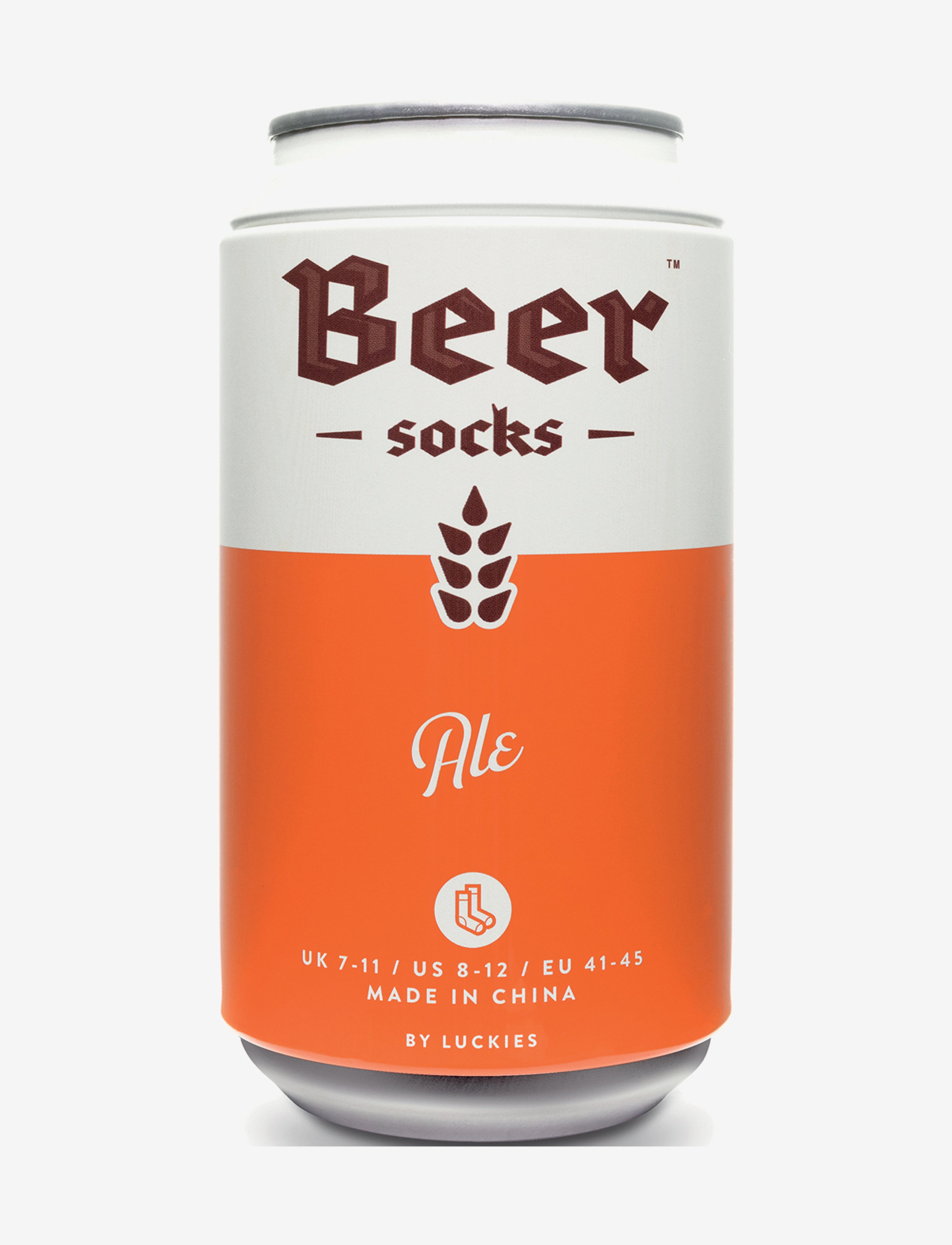 Luckies of London Beer Socks Ipa, One Size, Orange, Sokker > Almindelige Sokker, Herre