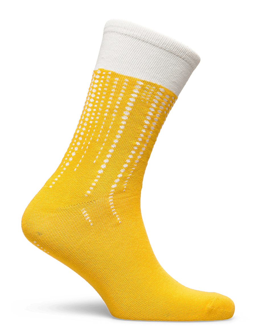 Luckies of London - Beer Socks Lager Blonde - tennissocken - yellow - 1