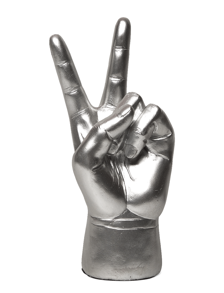 Luckies of London - Headphone Holder Peace - figuren & skulpturen - silver - 1