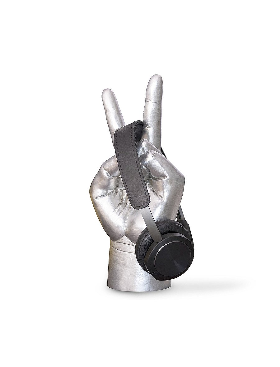 Luckies of London - Headphone Holder Peace - figuren & skulpturen - silver - 0