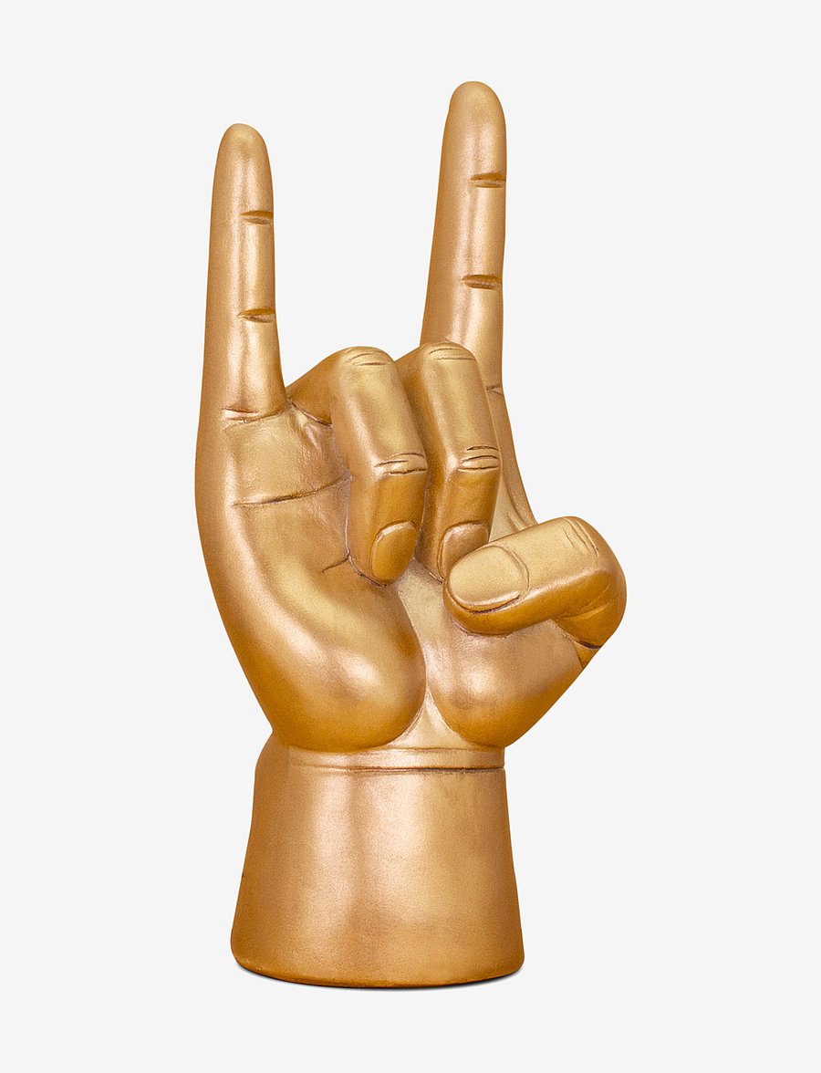 Luckies of London - Headphone Holder Rock On - figuri ja skulptuurid - gold - 1