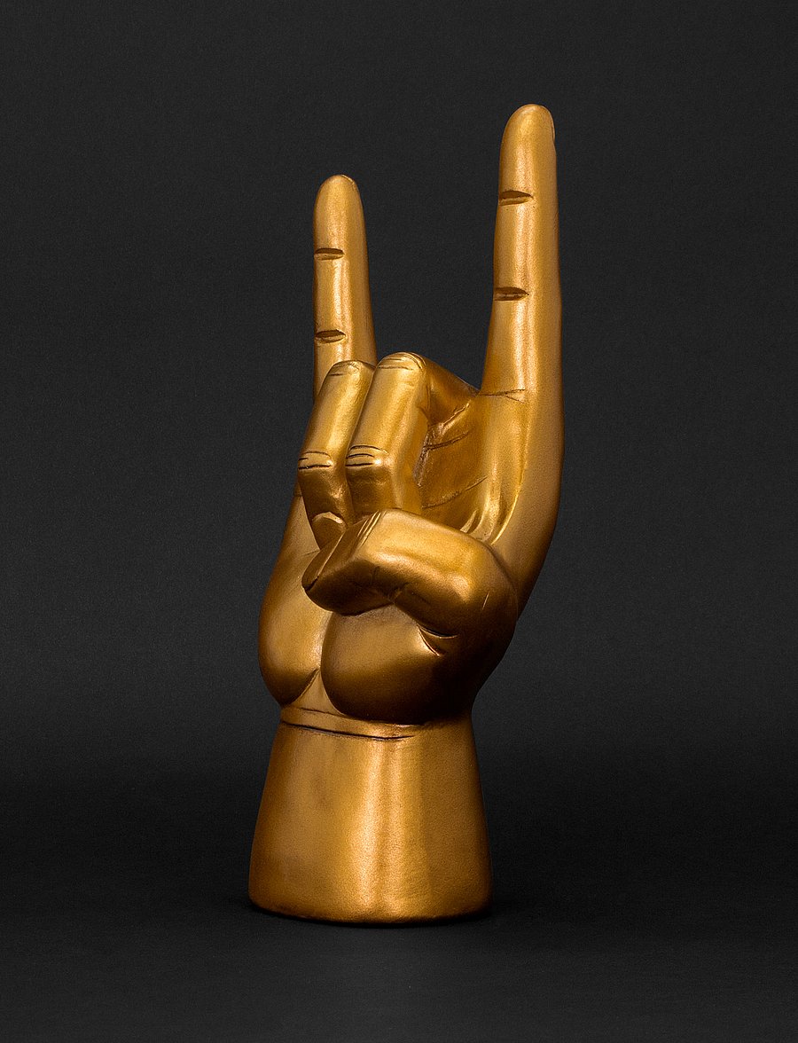 Luckies of London - Headphone Holder Rock On - figuri ja skulptuurid - gold - 2