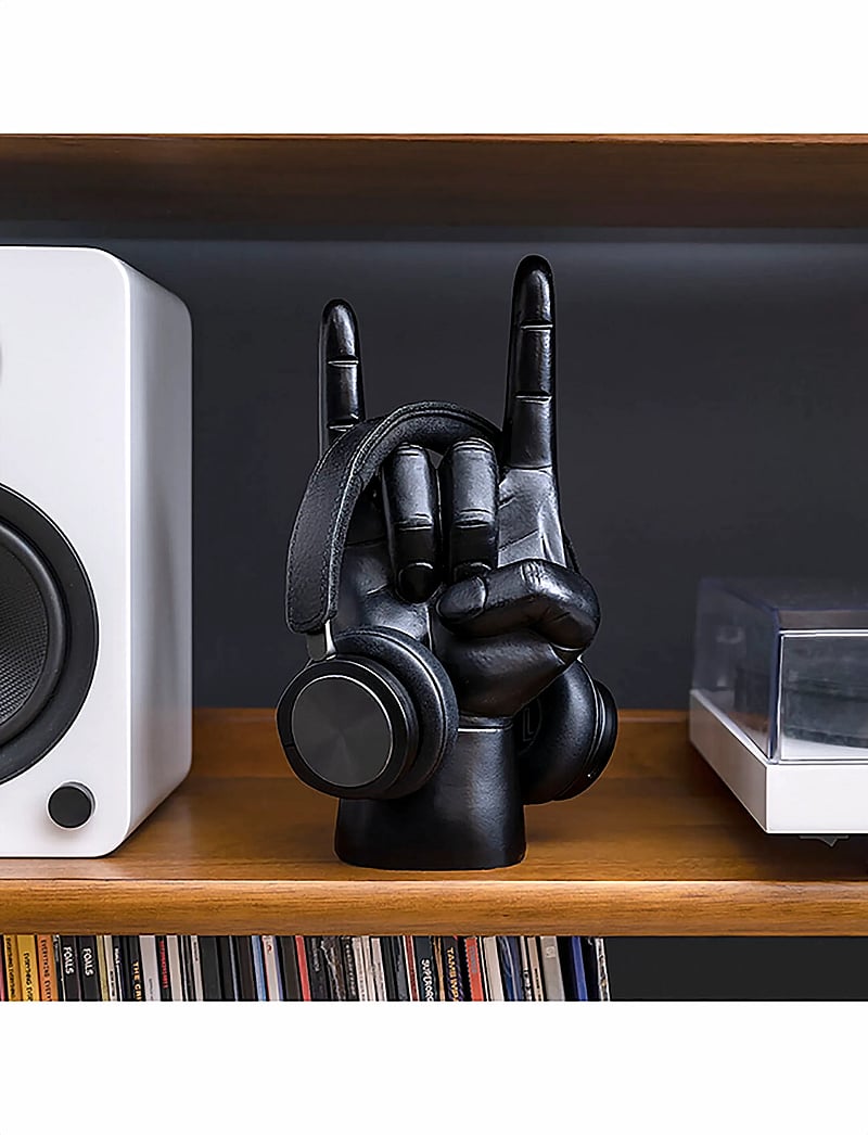 Luckies of London - Headphone Holder Rock On Black - ordnere - black - 1