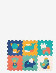 Ludi - Play mat with animals (6 pcs) - lekematter - multicolor - 0