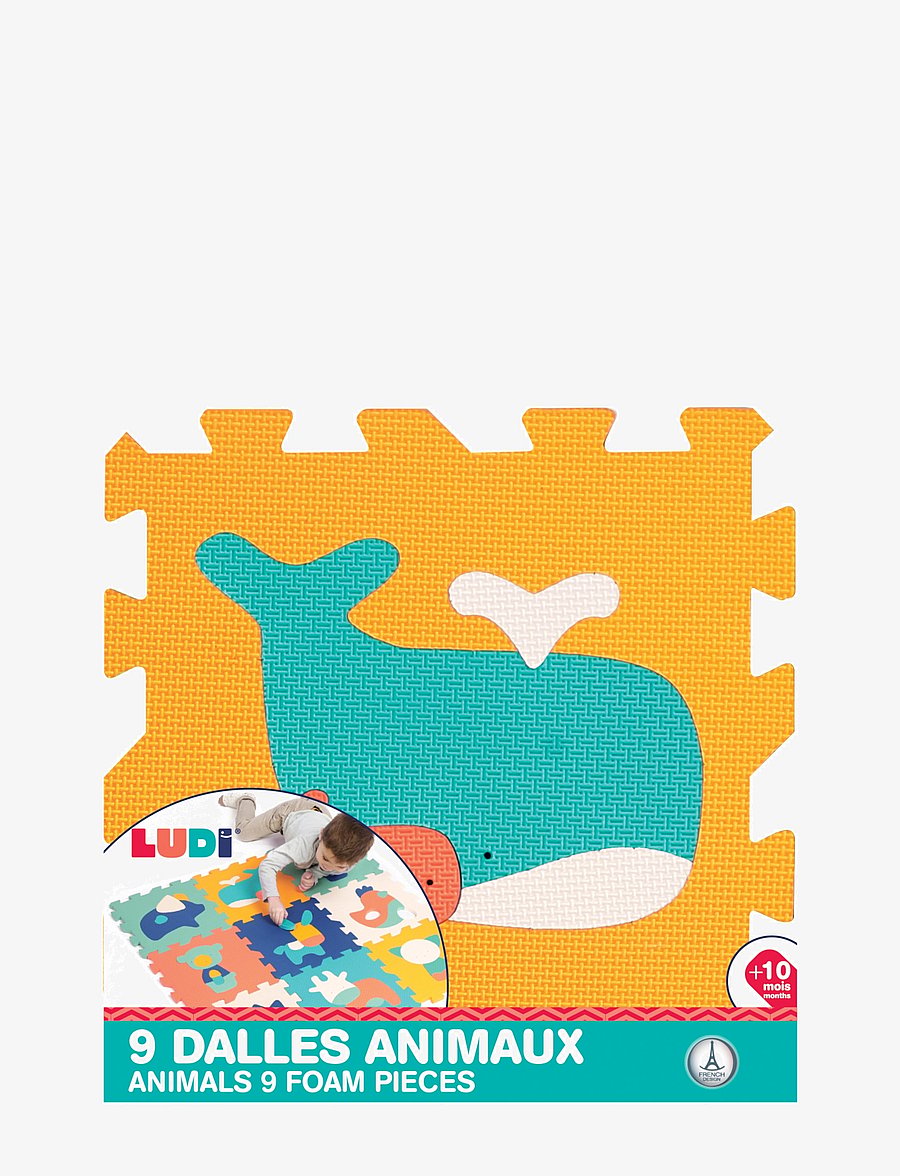 Ludi - Play mat with animals (9 pcs) - aktivitetscentre & legemåtter - multicolor - 2