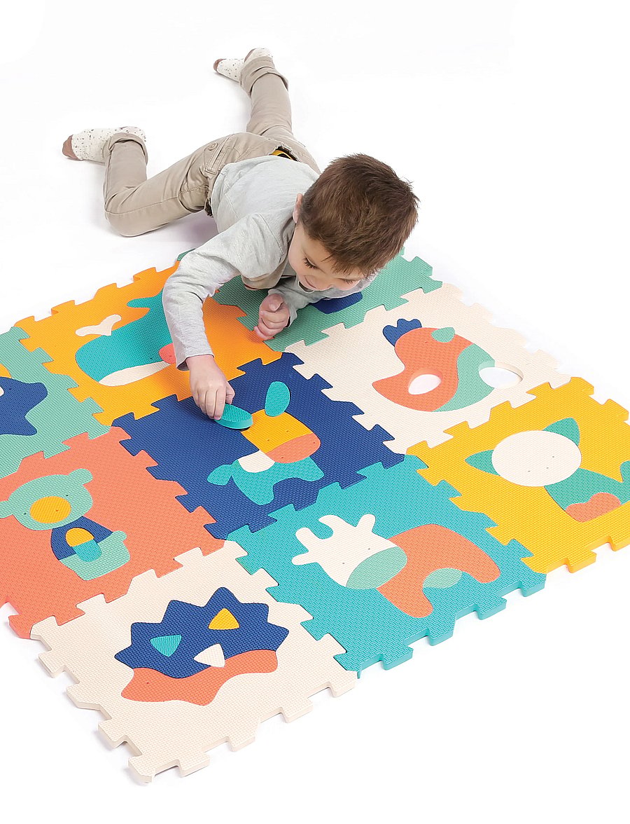Ludi - Play mat with animals (9 pcs) - aktivitetscentre & legemåtter - multicolor - 3