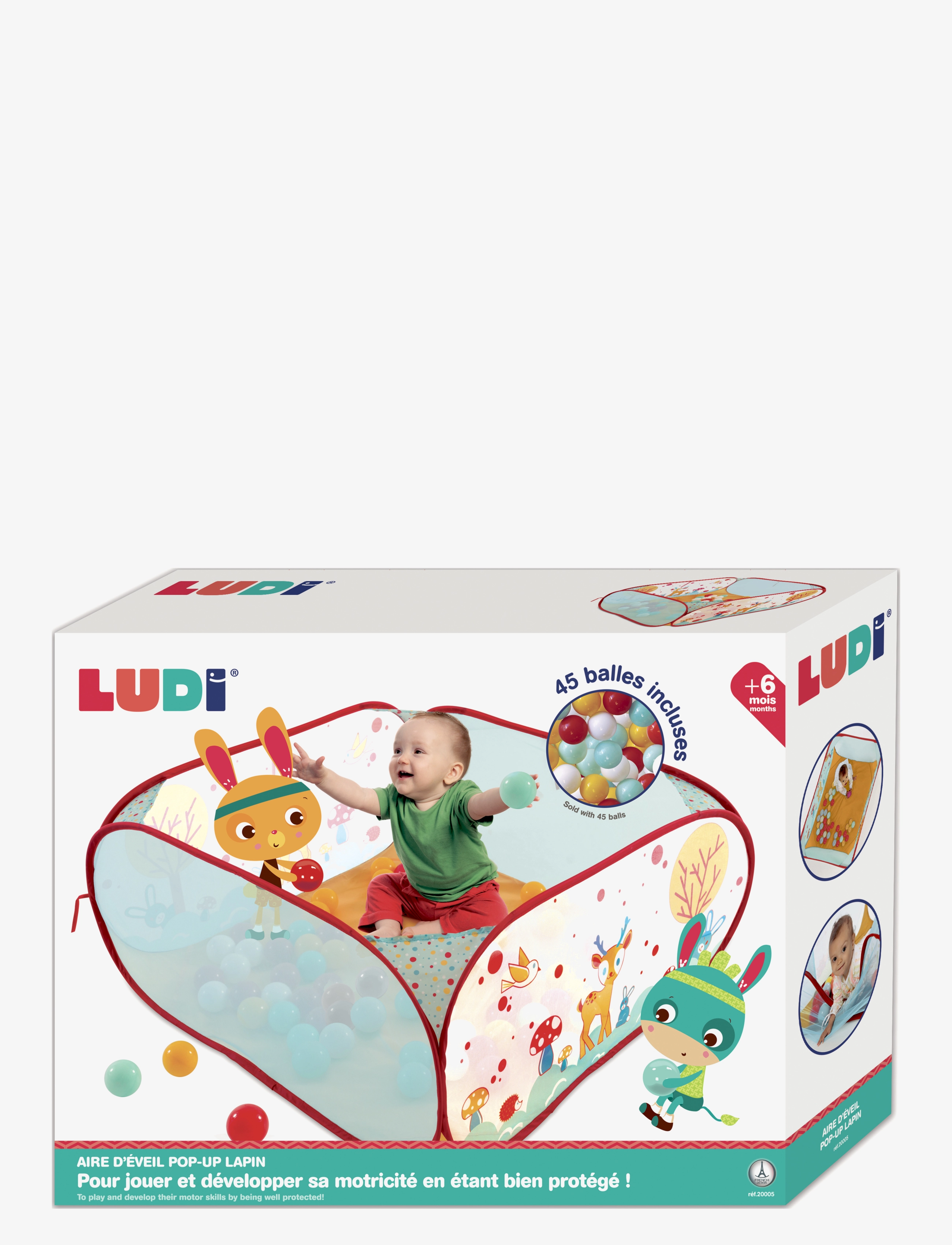 Ludi - Play pen with balls - Forest - laveste priser - multicolor - 2