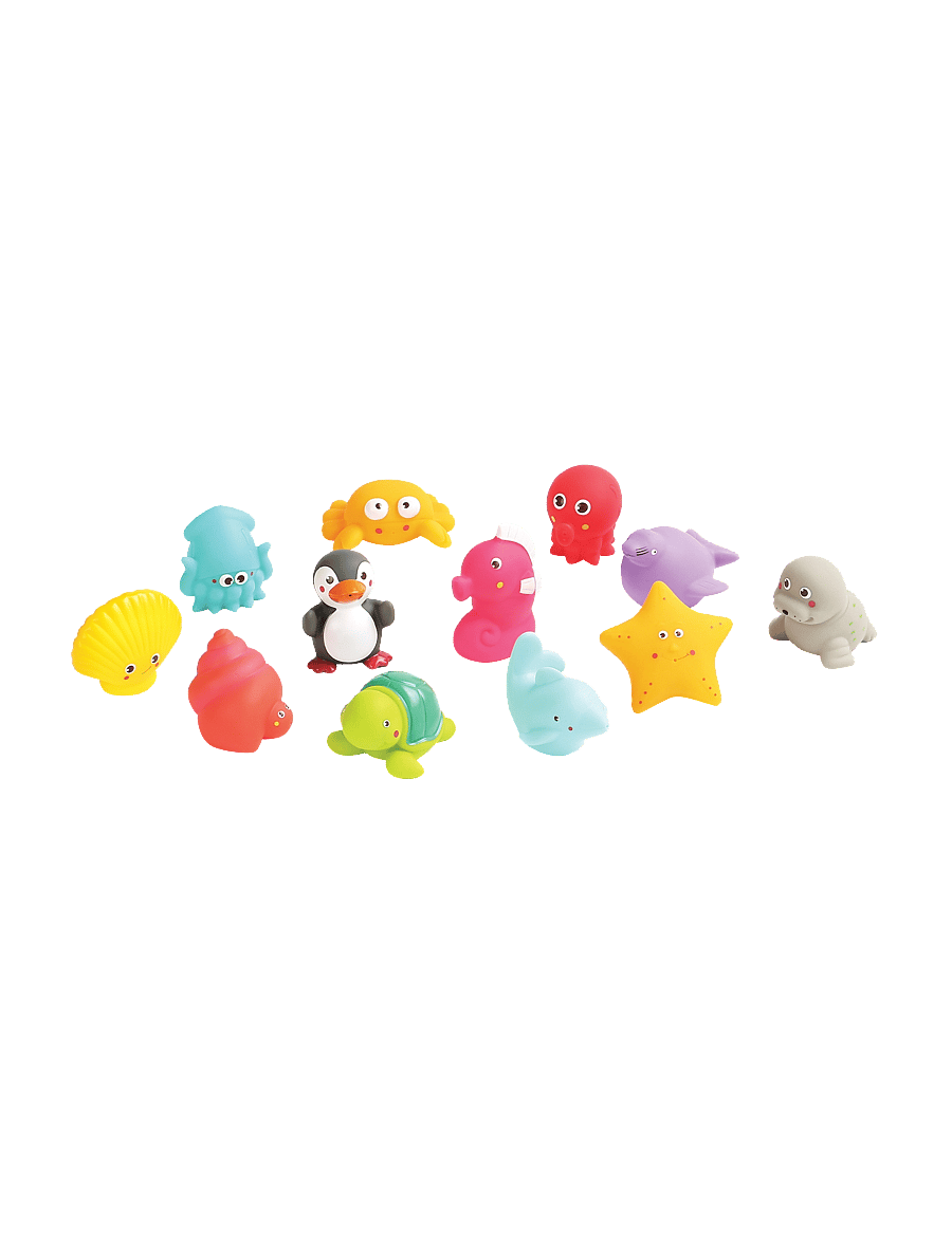 Ludi - Bath animals - 12 pcs - bada - multicolor - 1