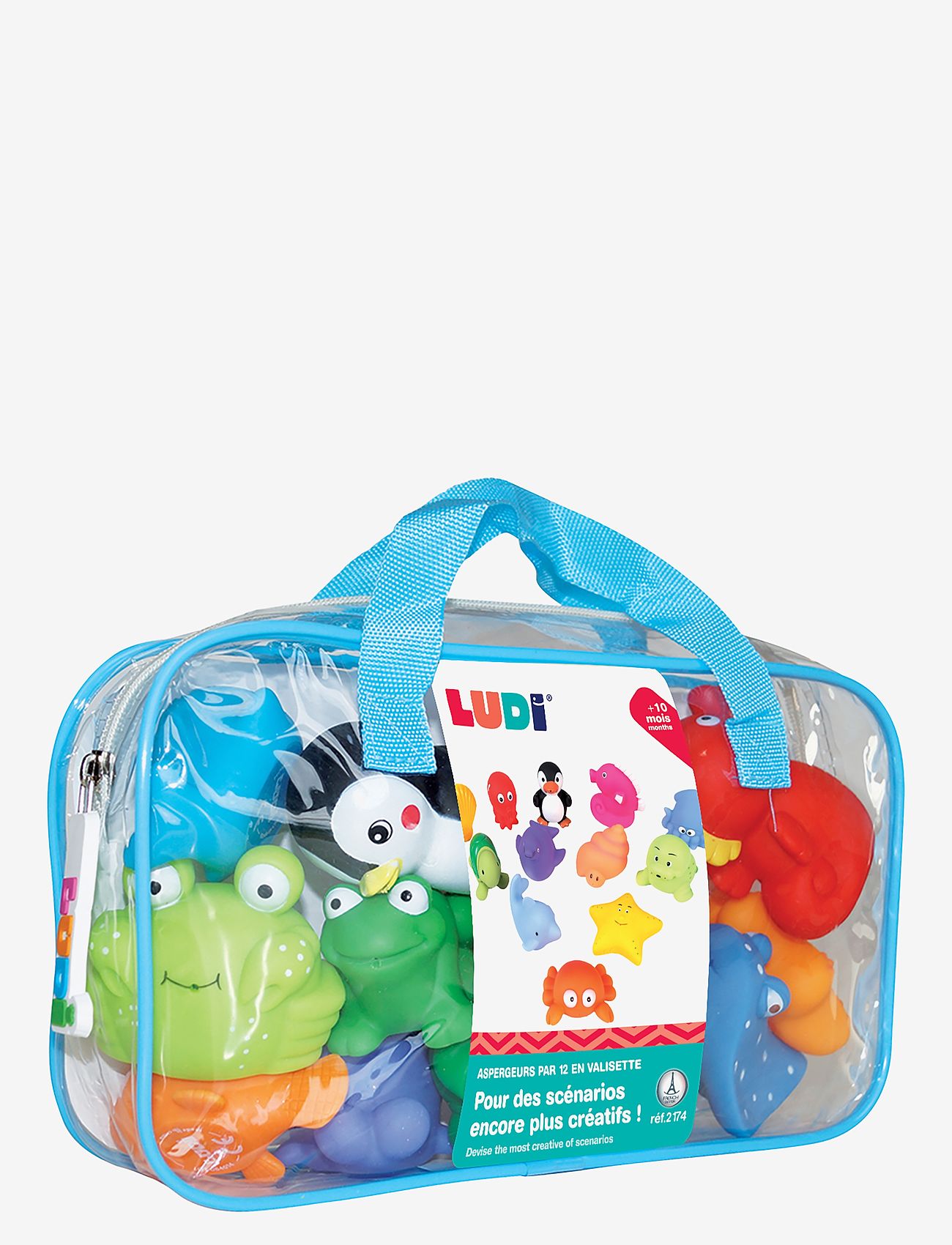 Ludi - Bath animals - 12 pcs - badelegetøj - multicolor - 2