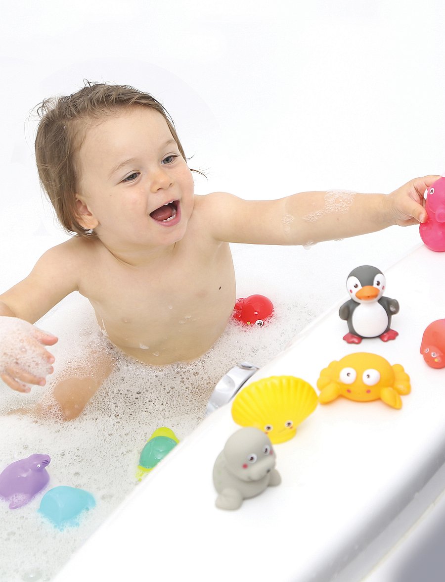 Ludi - Bath animals - 12 pcs - bada - multicolor - 0