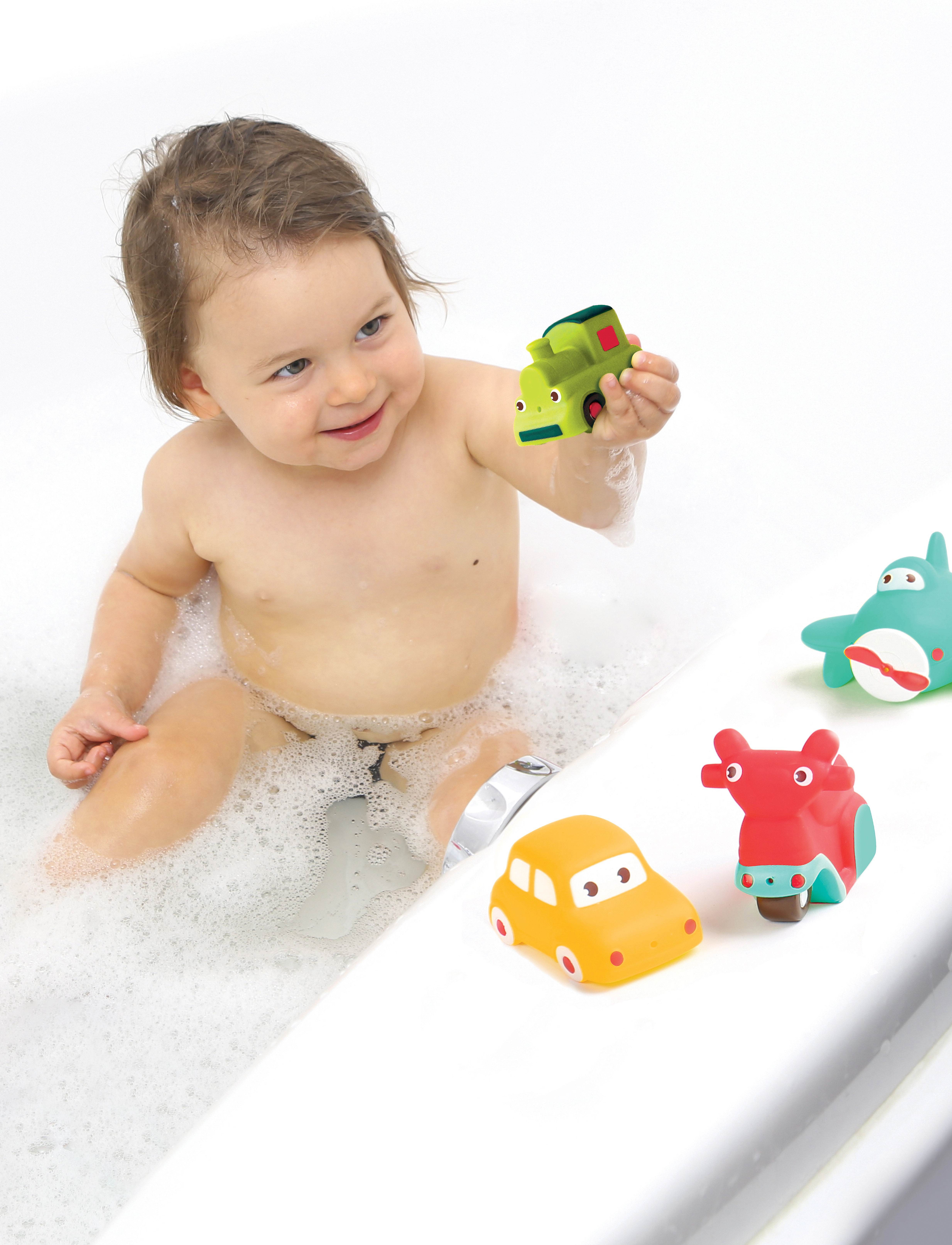 Ludi Bath Animals - Vehicles, One Size, Multi/patterned, Bath & Water Legetøj > Bath Legetøj, Børn
