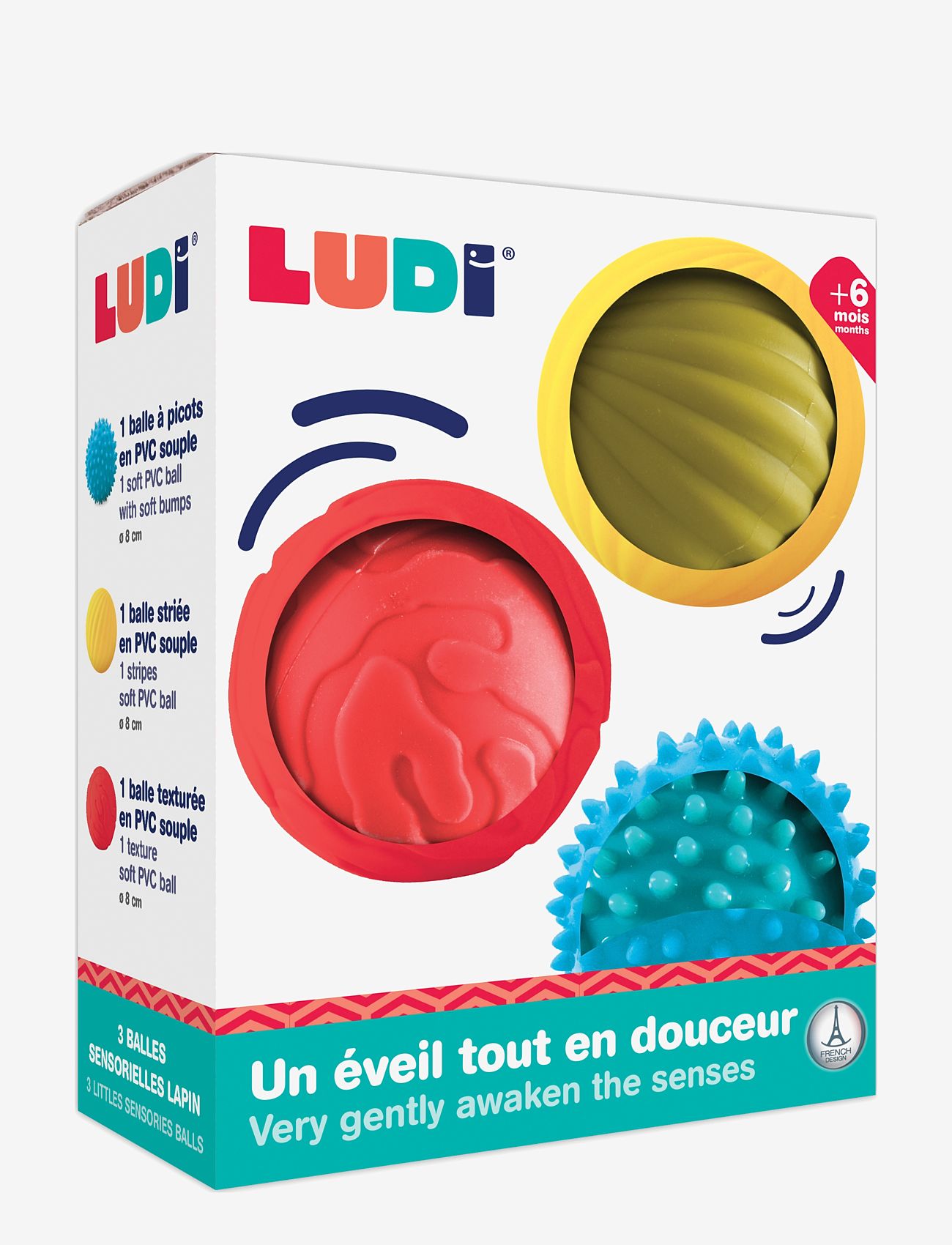 Ludi - Sensory balls - interaktivt legetøj - multicolor - 2