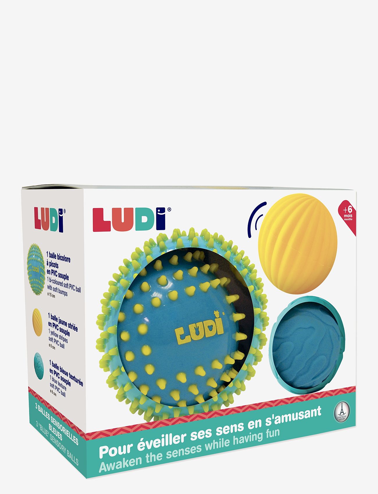Ludi - Sensory ball set - interaktiva leksaker - blue - 2
