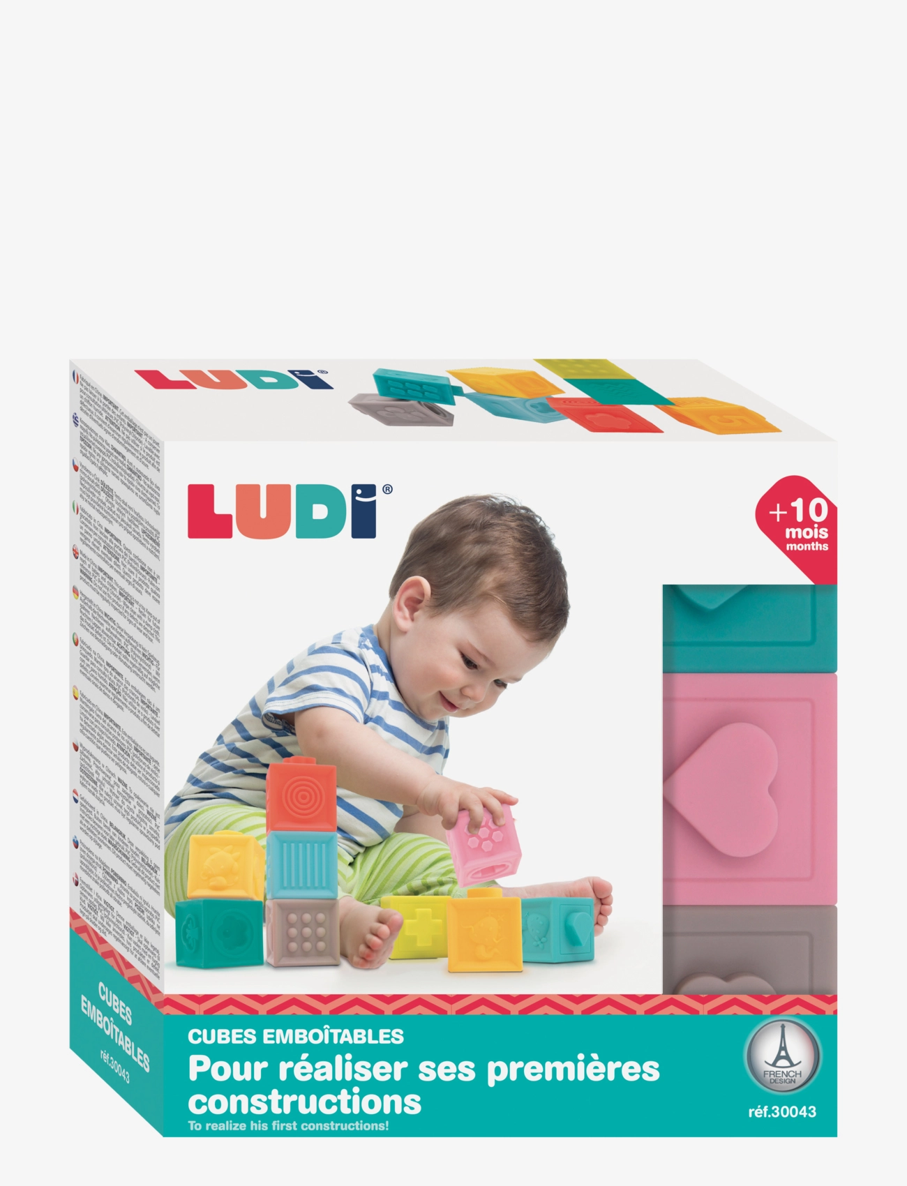 Ludi - Blocks with 3D pictures - stableklosser - multicolor - 2