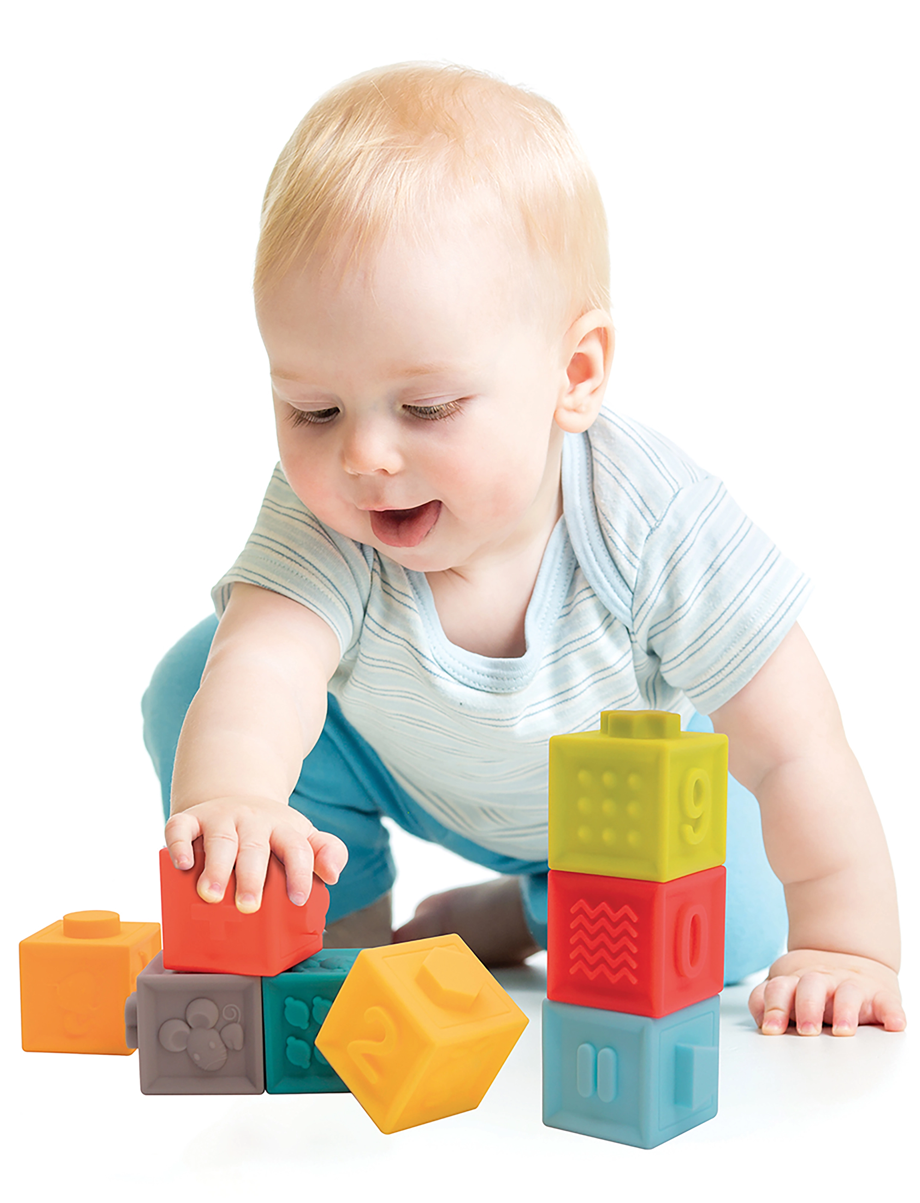 Ludi Blocks With 3D Pictures, Børn, Stackable Blocks, Multi/mønstret, Str: ONE SIZE