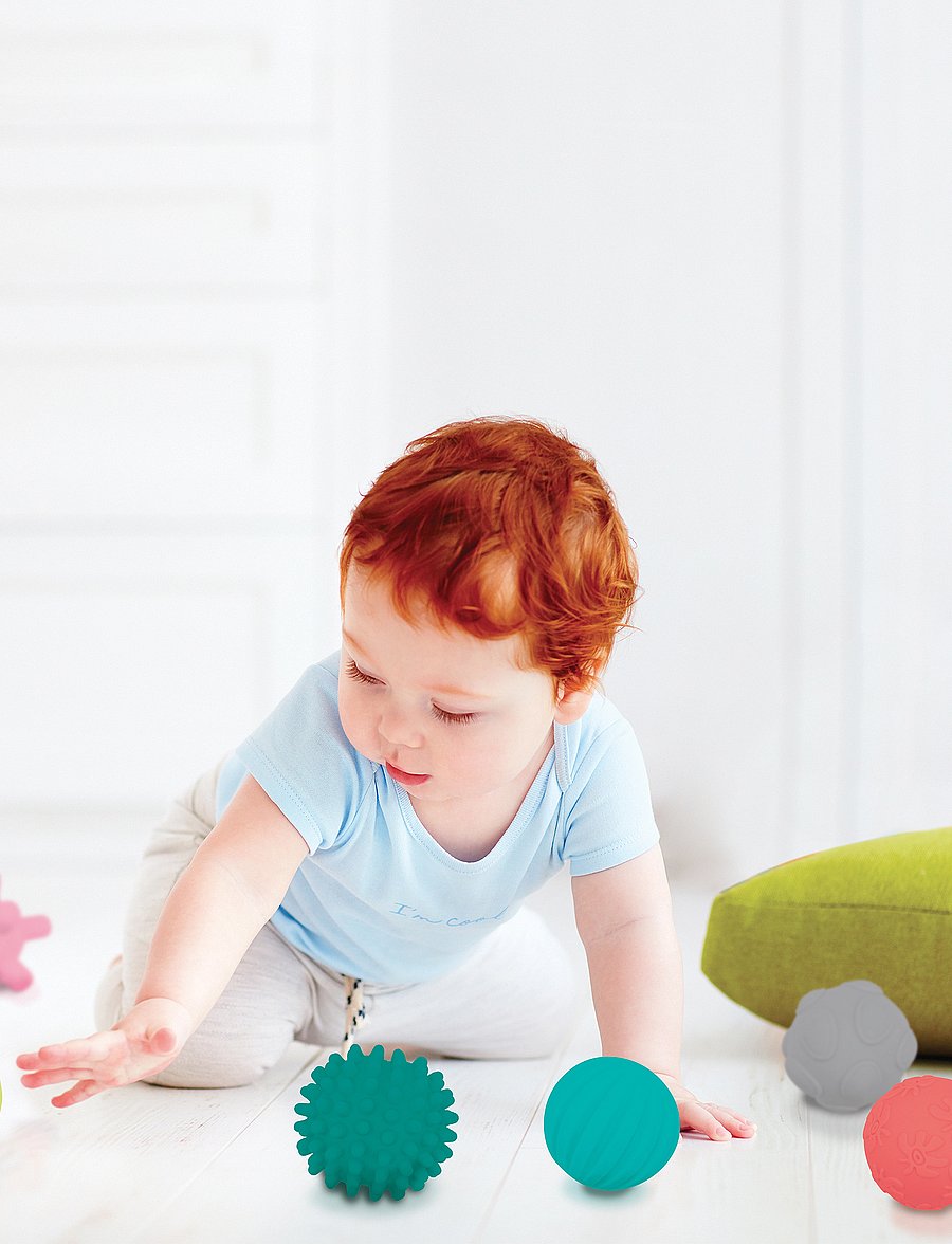 Ludi - Sensory balls - 8 pcs - multicolor - 2