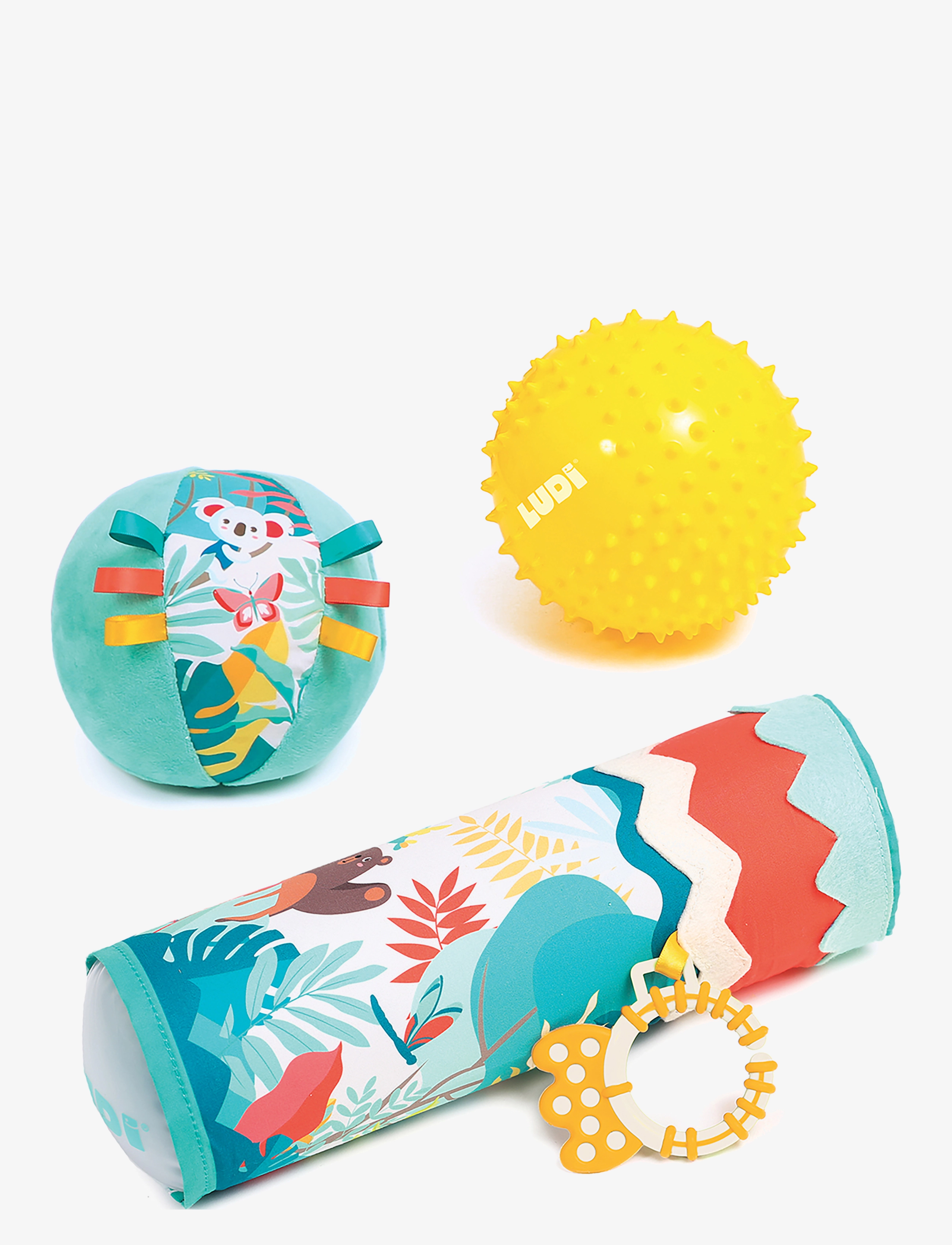 Cylinder with sensory balls - MULTICOLOR