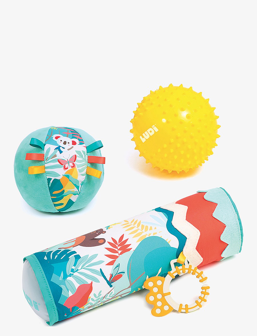 Ludi - Cylinder with sensory balls - gagnvirk leikföng - multicolor - 1