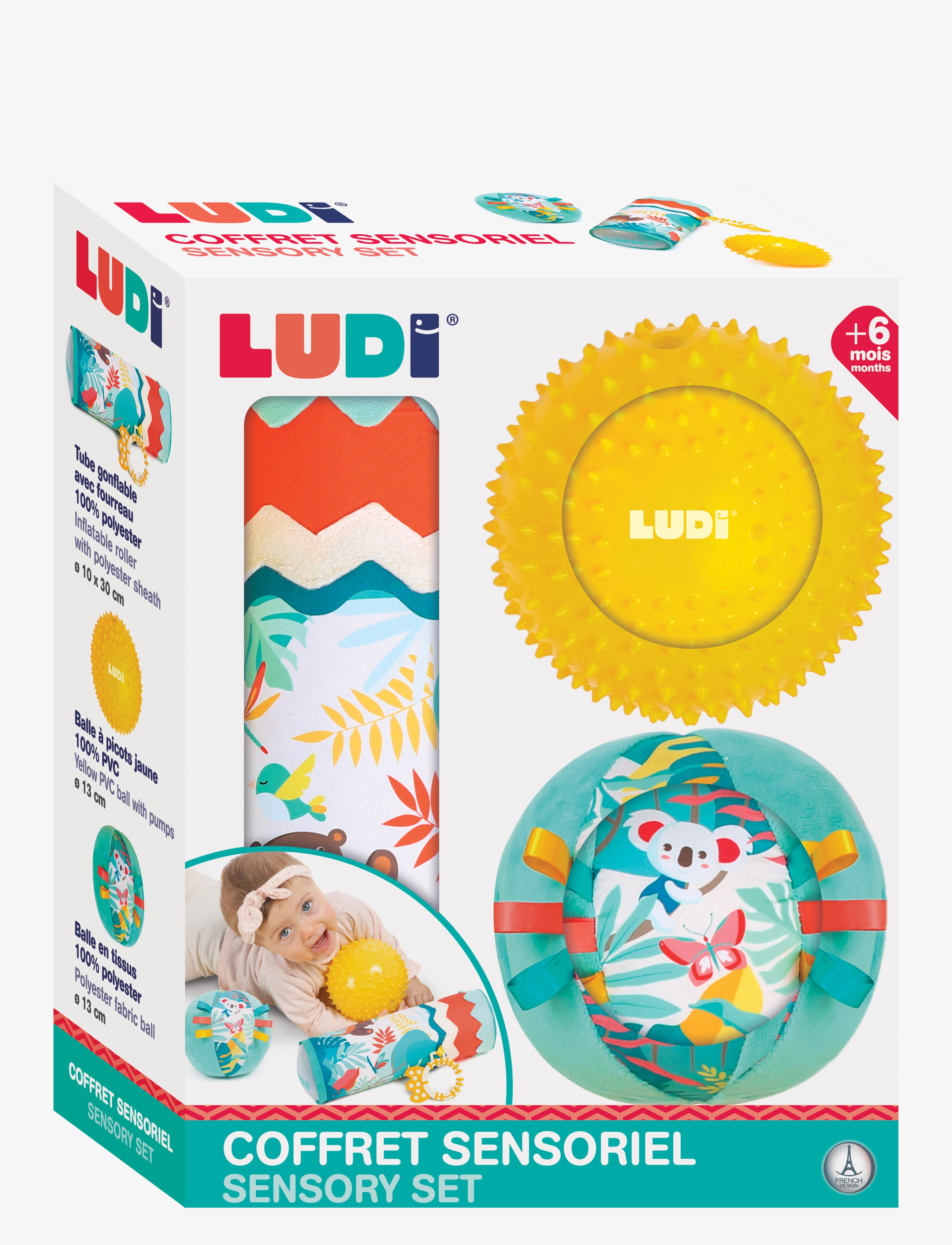 Ludi - Cylinder with sensory balls - interaktiiviset lelut - multicolor - 2