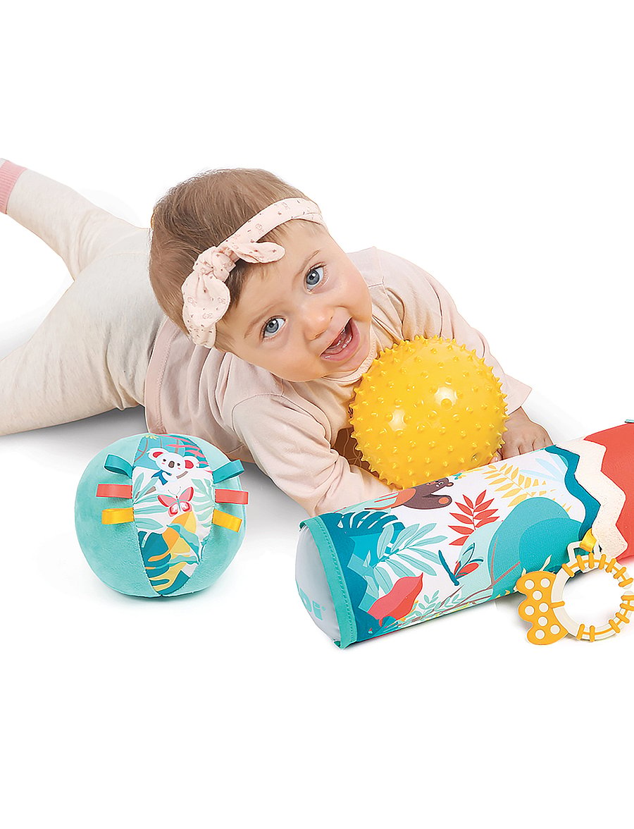 Ludi - Cylinder with sensory balls - gagnvirk leikföng - multicolor - 0