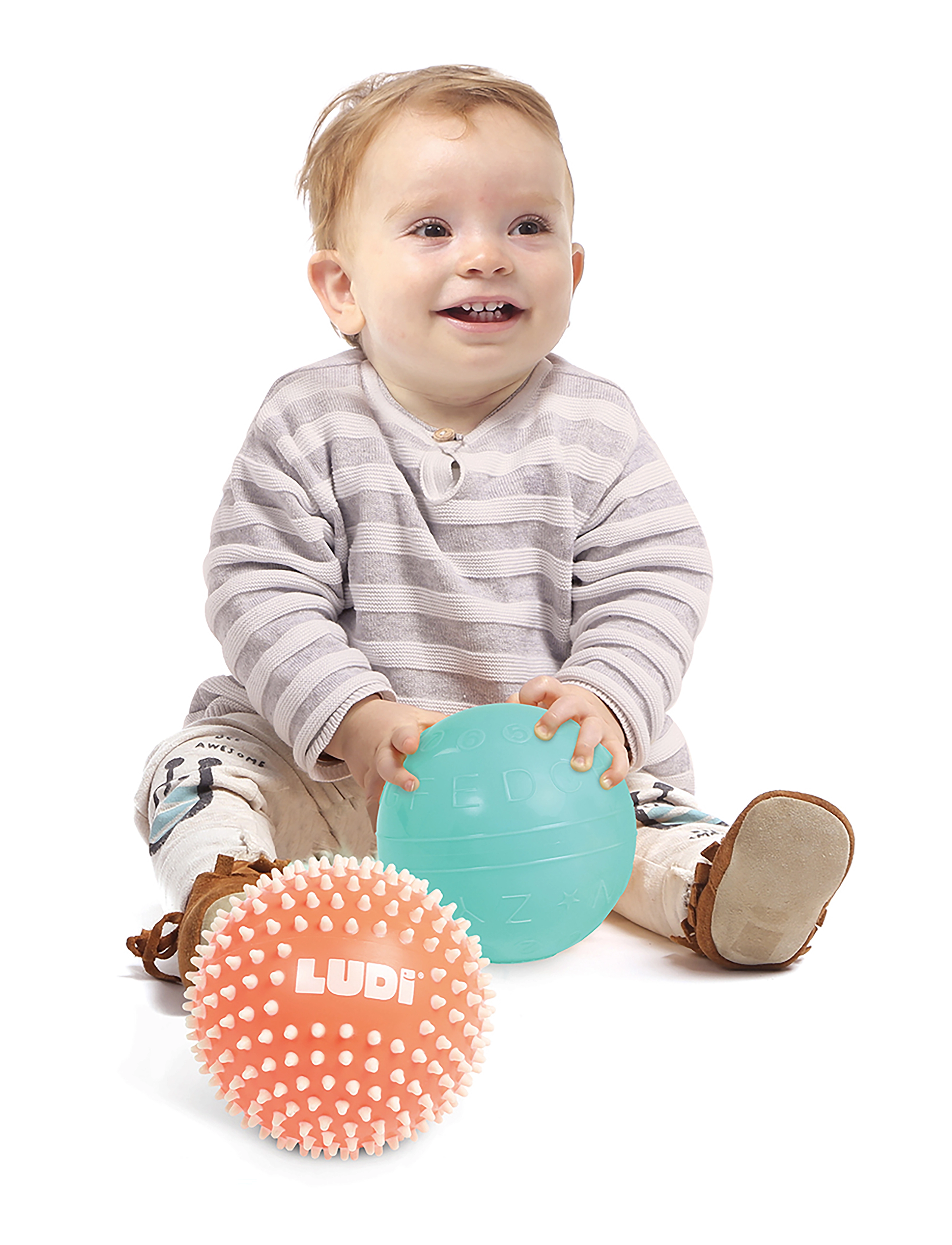 Ludi - Sense balls - 2 pcs - gagnvirk leikföng - multicolor - 3