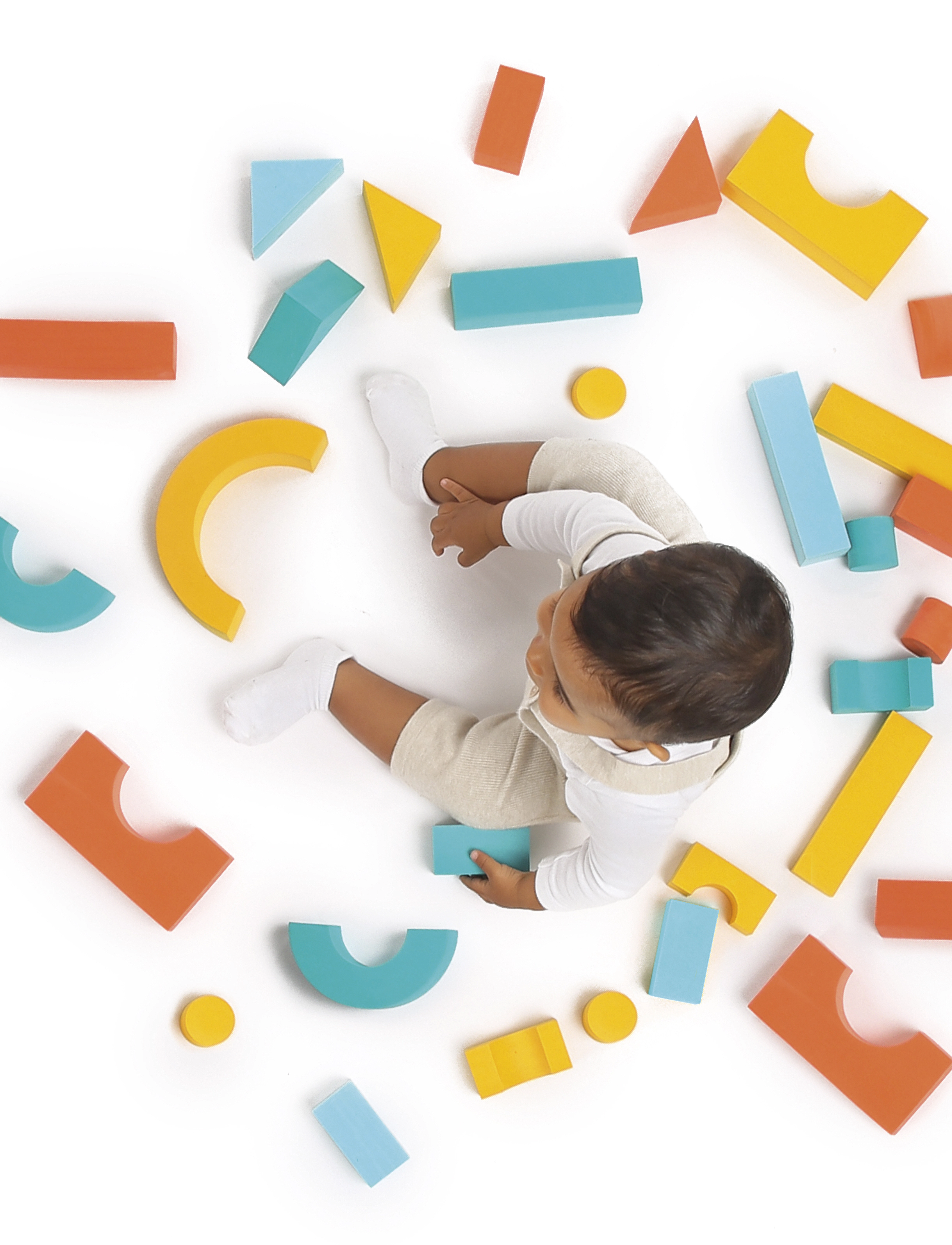 Ludi Foam Blocks, Børn, Stackable Blocks, Multi/mønstret, Str: ONE SIZE