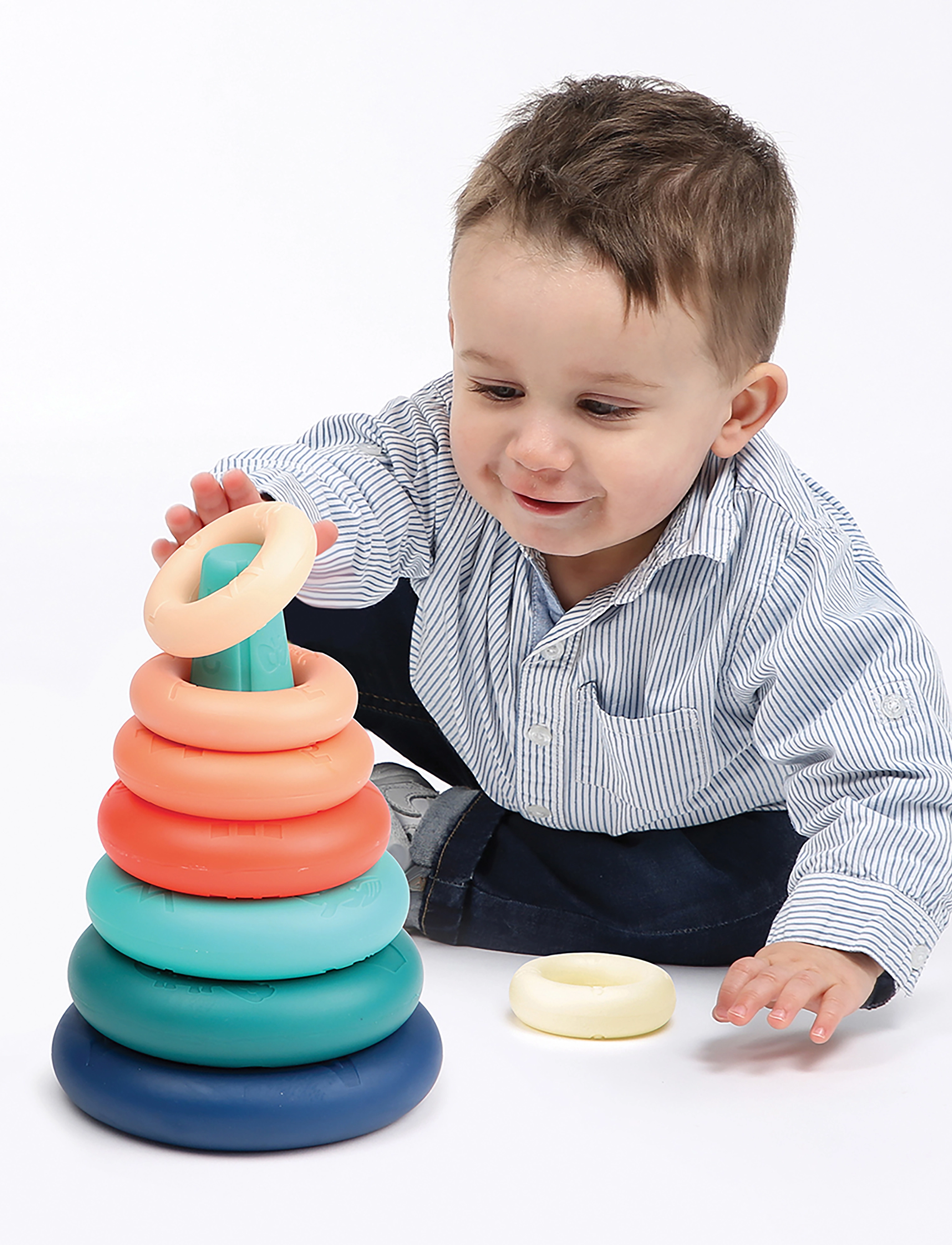 Ludi Stacking Tower, Børn, Stackable Blocks, Multi/mønstret, Str: ONE SIZE