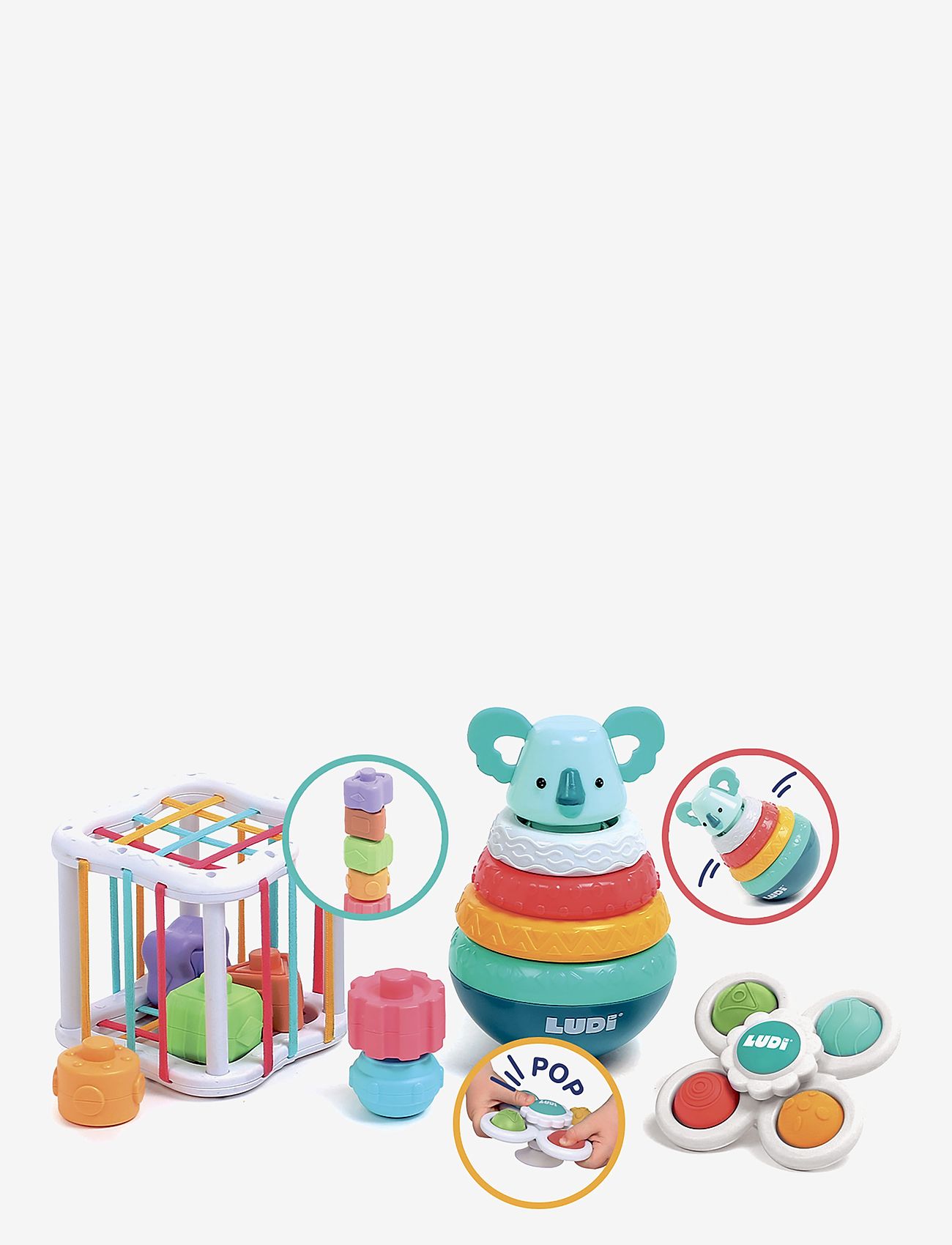 Ludi - Manipulation box with accessories - multicolor - 2