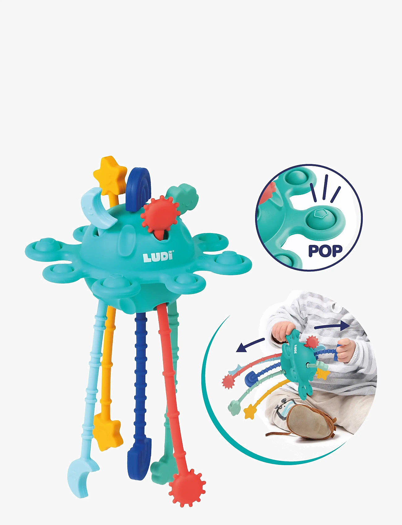 Ludi - Zipper Toy - baby toys - multicolor - 3