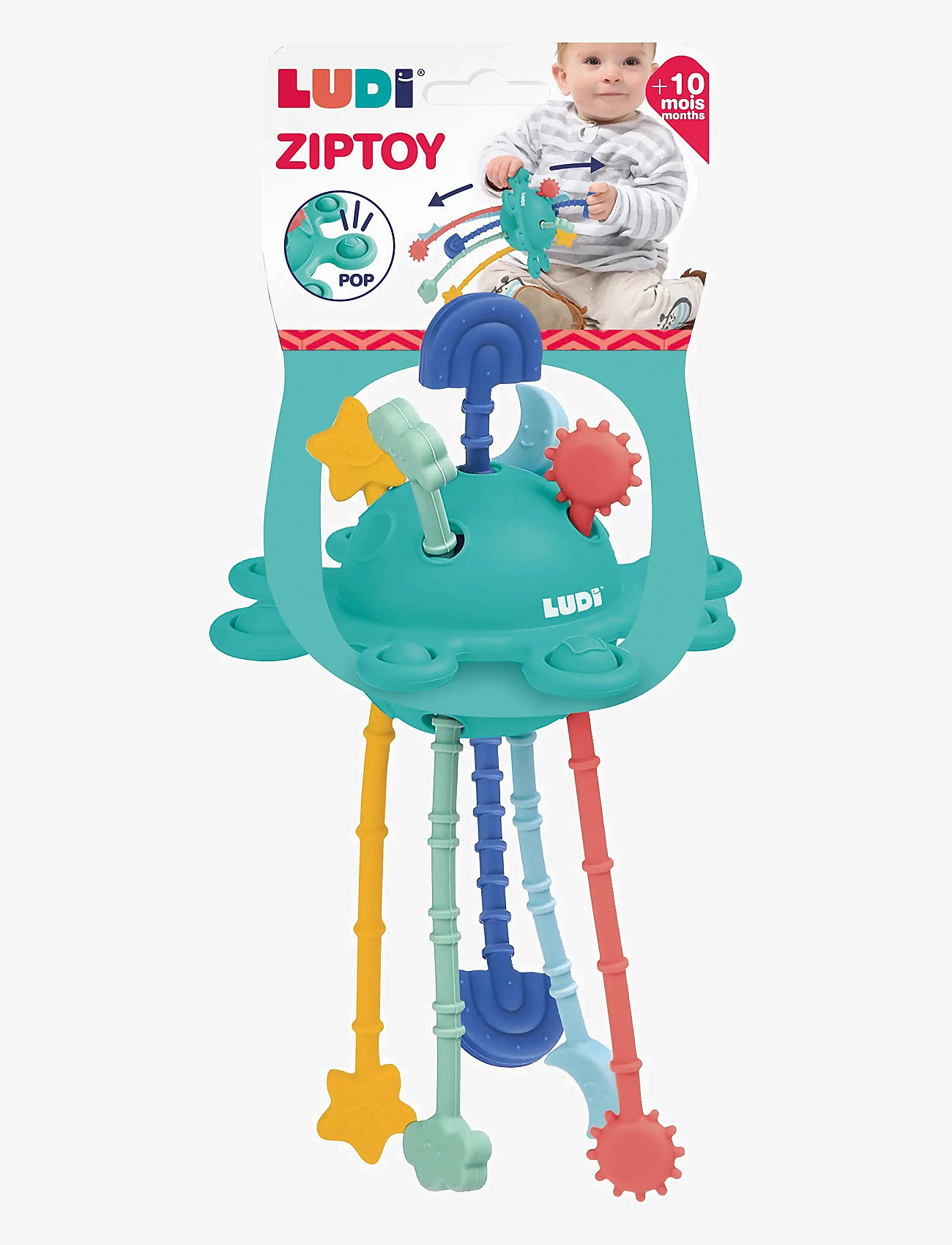 Ludi - Zipper Toy - baby toys - multicolor - 5