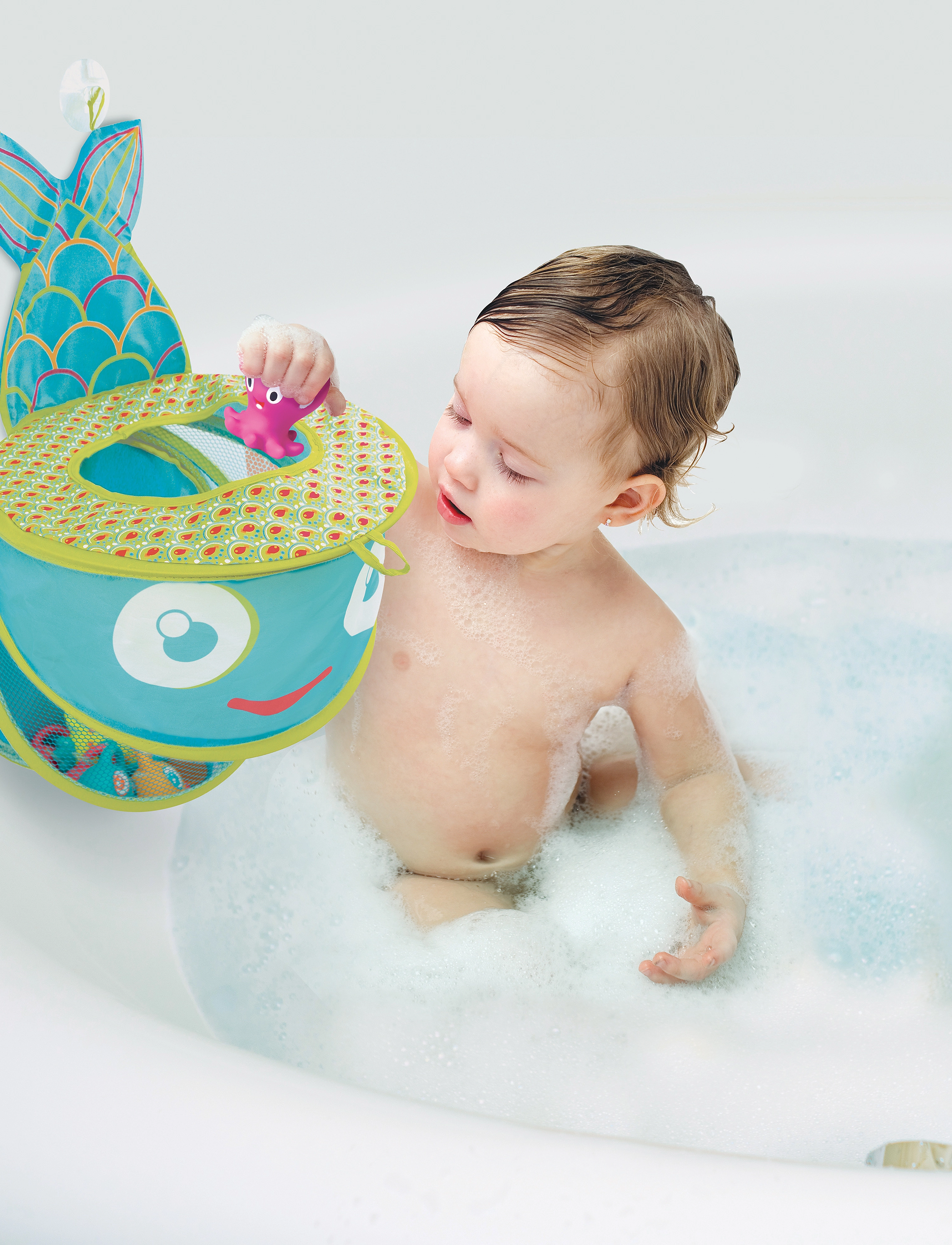 Ludi - Storage net for bath - blue - 2