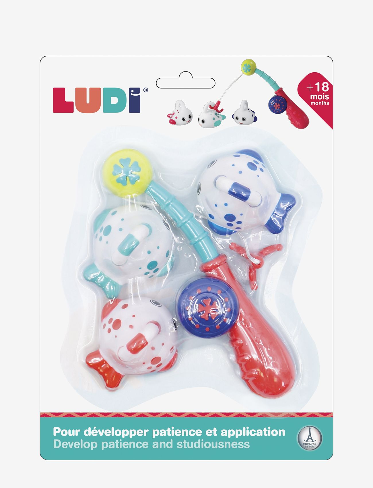 Ludi - Fishing rod with fish - multicolor - 1