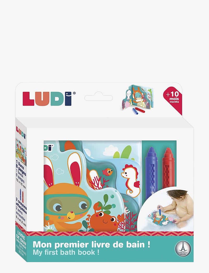 Ludi - Bath Coloring Book - bath toys - multicolor - 1