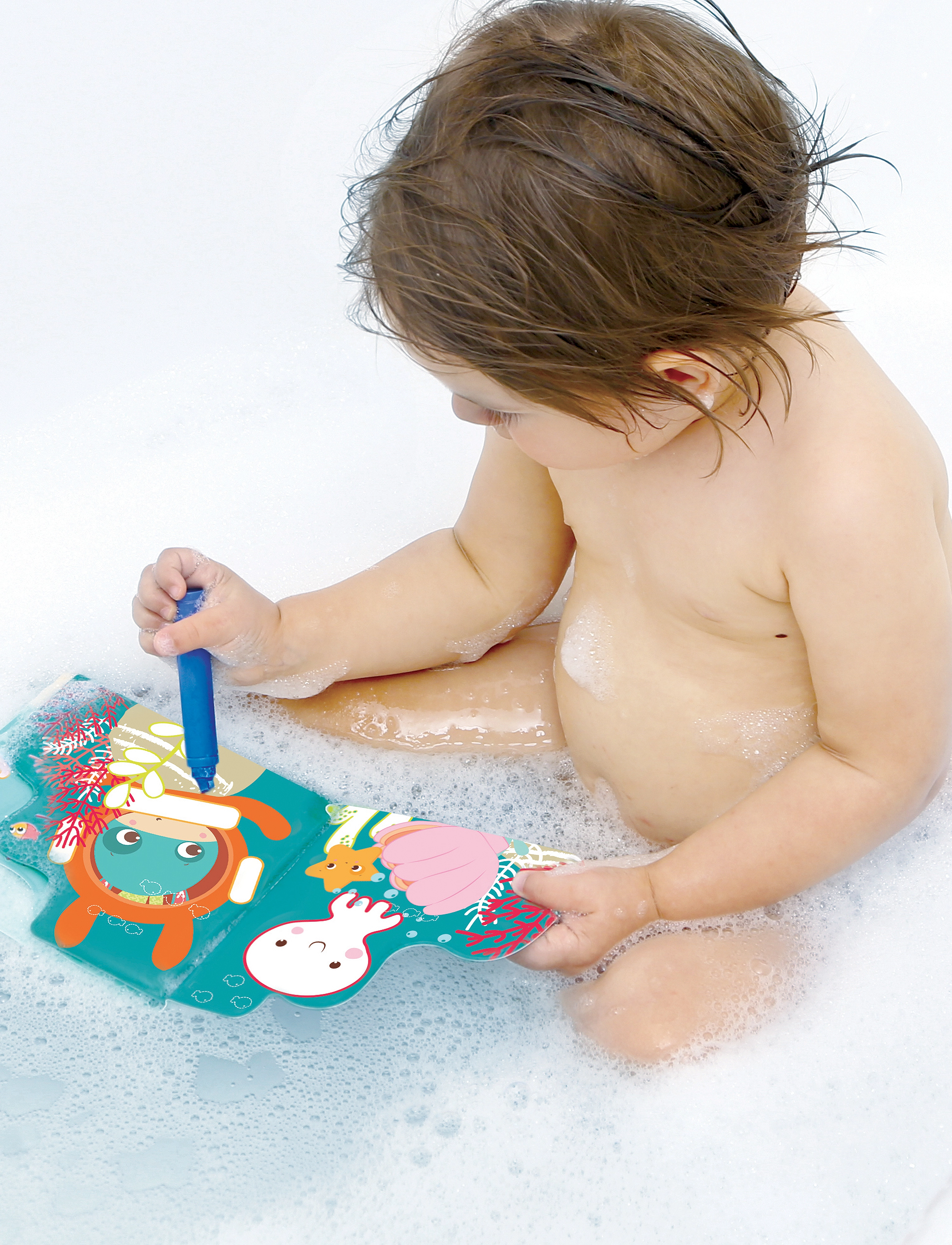Ludi Bath Coloring Book, One Size, Multi/patterned, Bath & Water Legetøj > Bath Legetøj, Børn