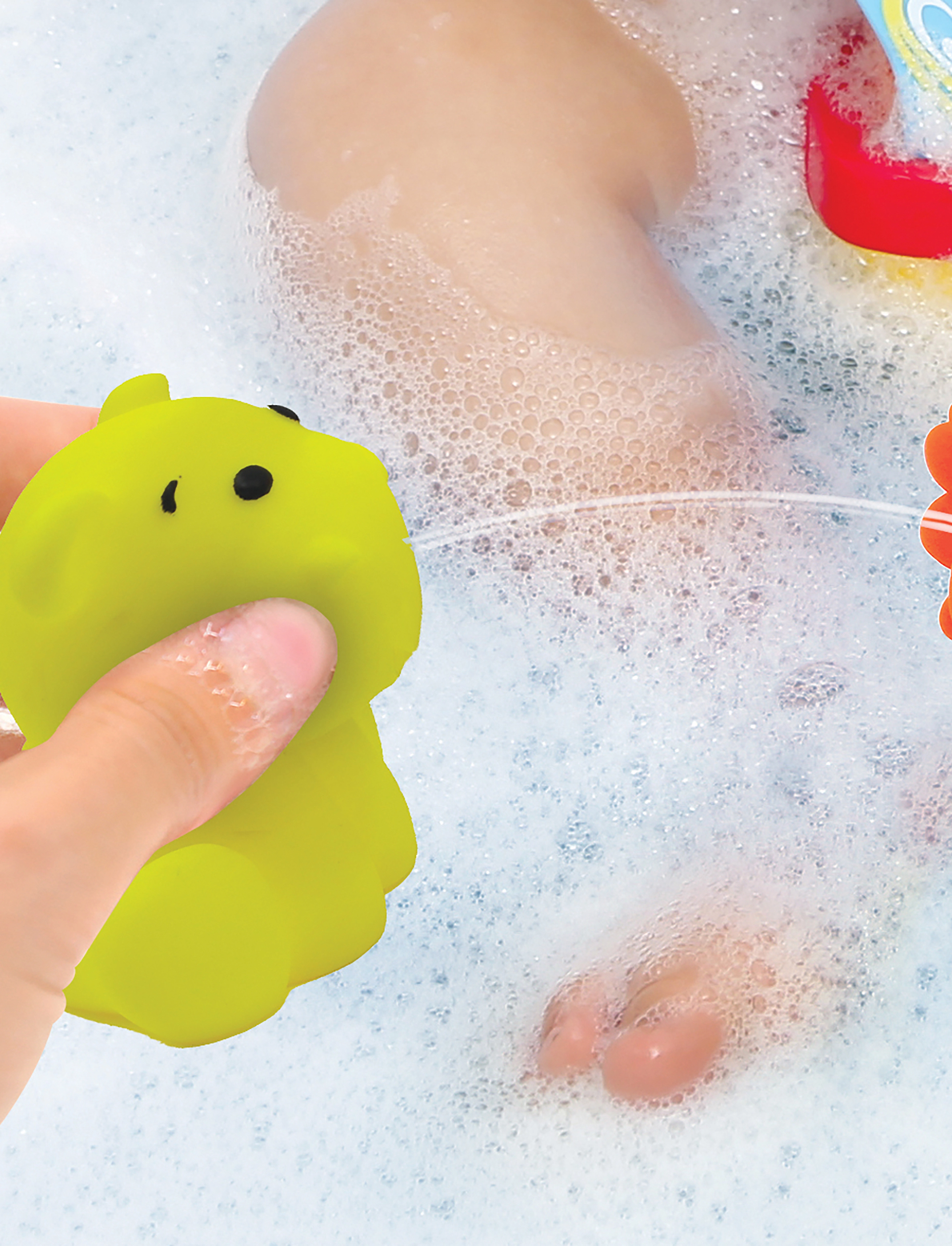 Ludi Bath Animal With Storage Net, One Size, Multi/patterned, Bath & Water Legetøj > Bath Legetøj, Børn