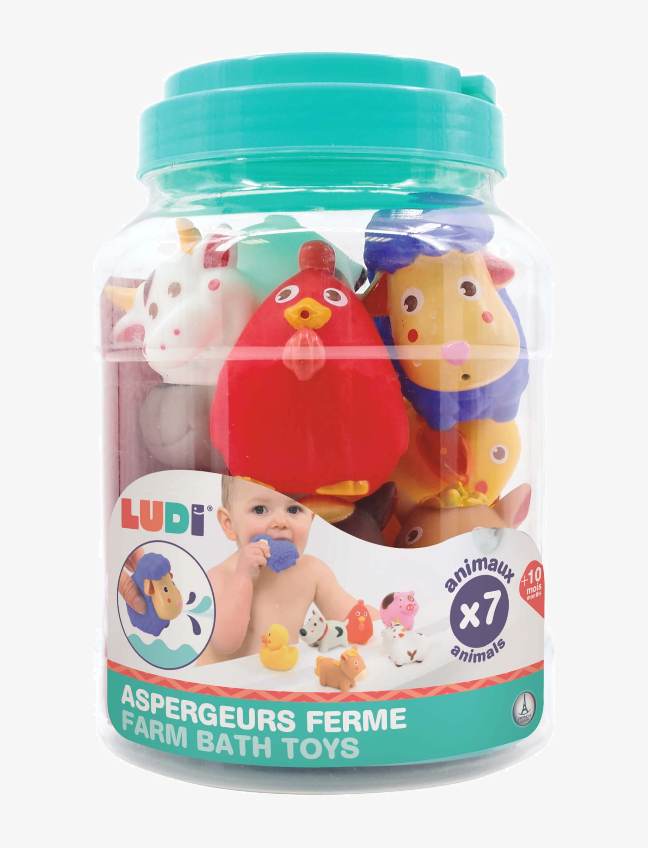 Ludi - Bath Toy - Farm Animals - badeleker - multicolor - 3