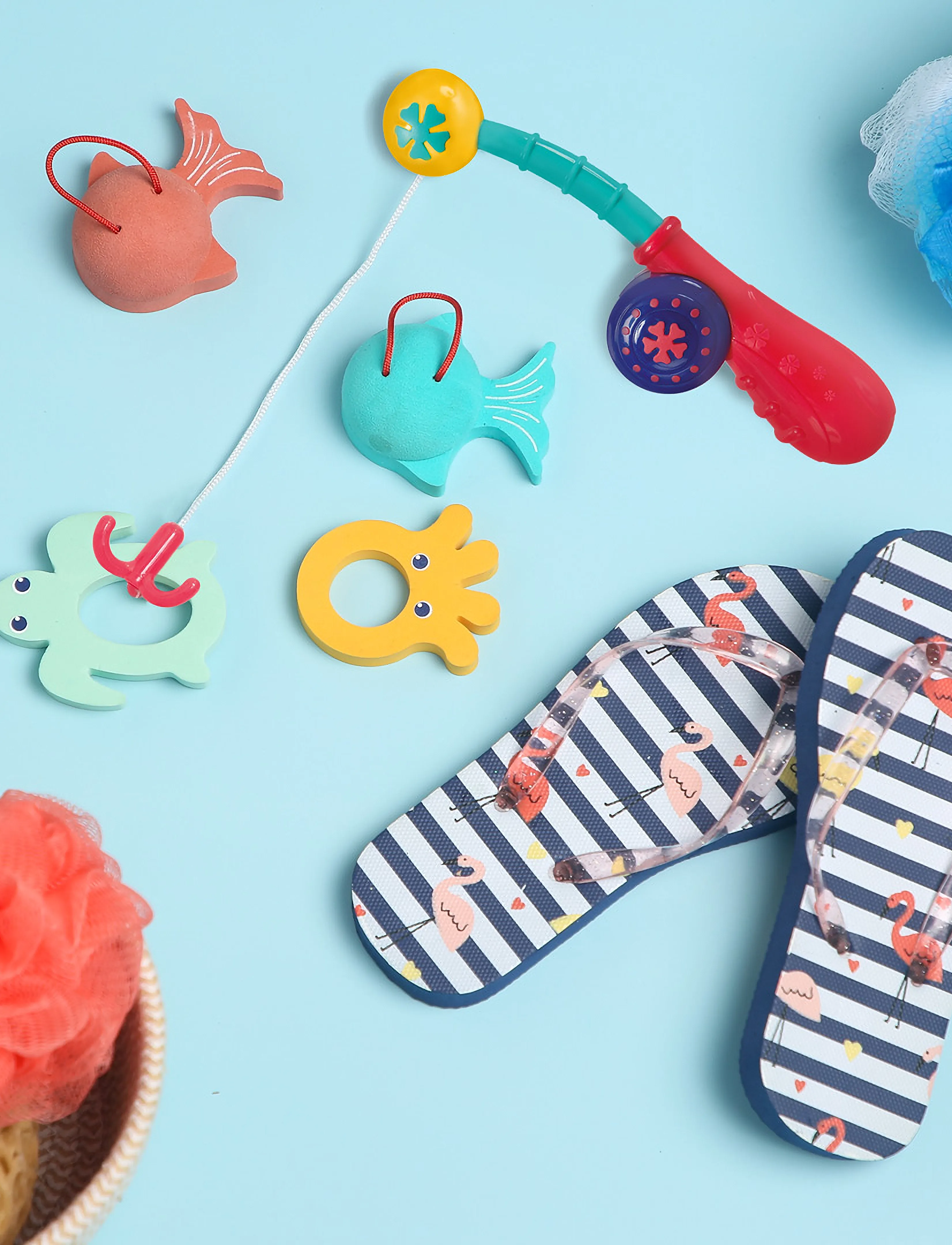 Ludi Fishing Rod With Fish, One Size, Multi/patterned, Bath & Water Legetøj > Bath Legetøj, Børn