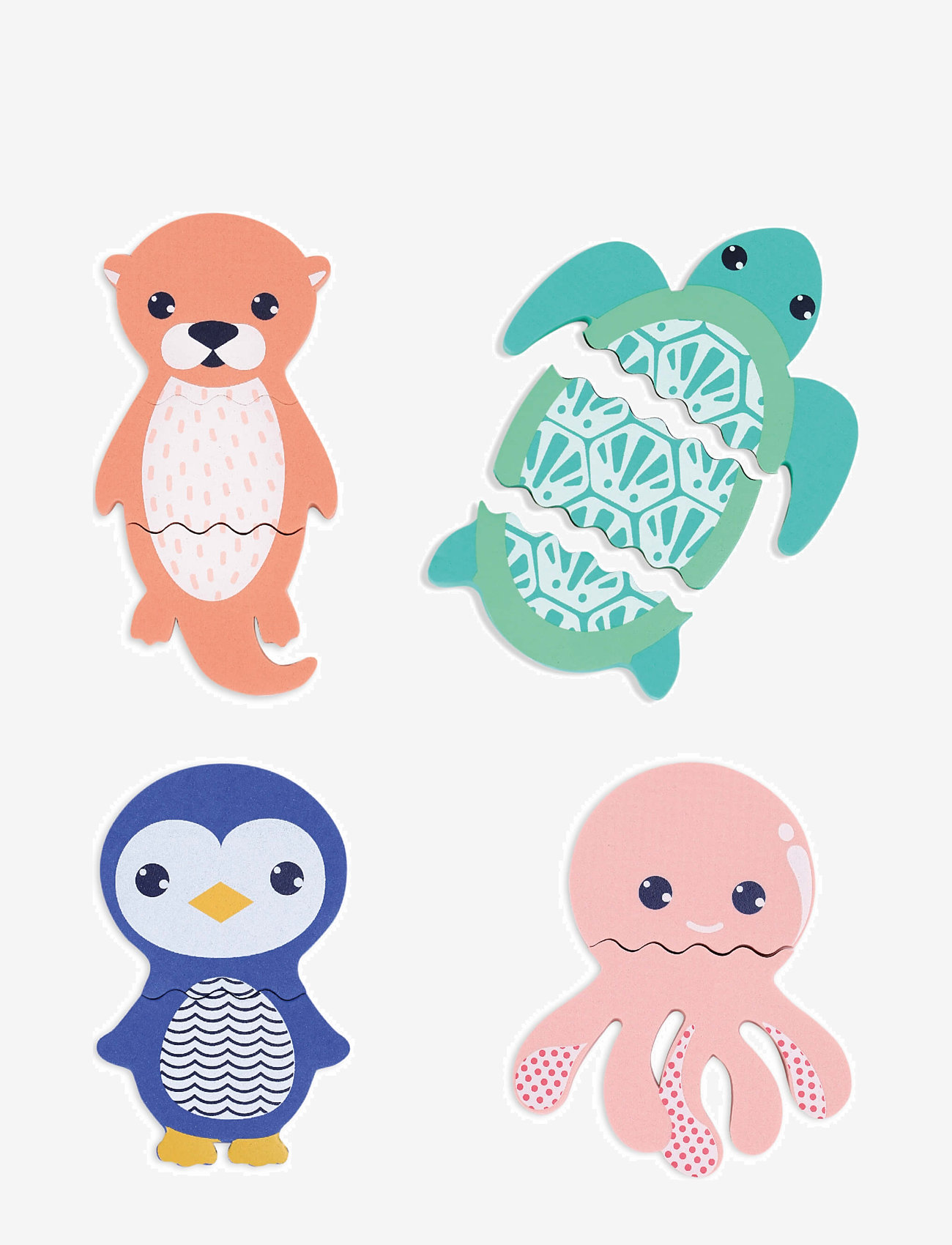 Ludi - Mix & Match - Foam Animals for the Bath - badelegetøj - multicolor - 1