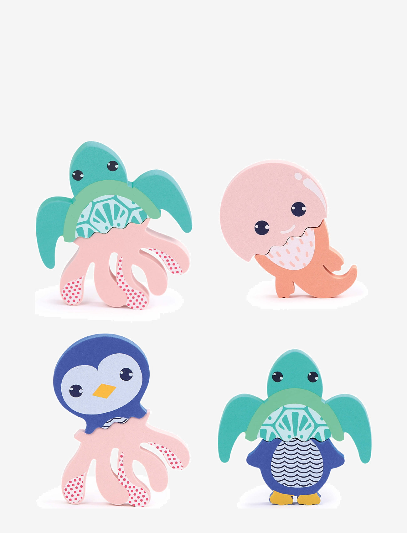 Ludi - Mix & Match - Foam Animals for the Bath - badelegetøj - multicolor - 2