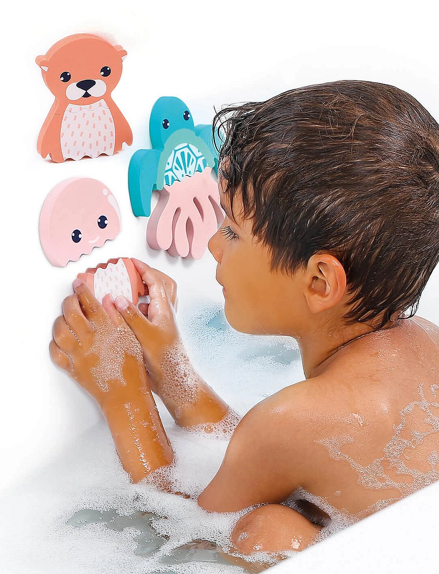 Ludi - Mix & Match - Foam Animals for the Bath - badleksaker - multicolor - 0