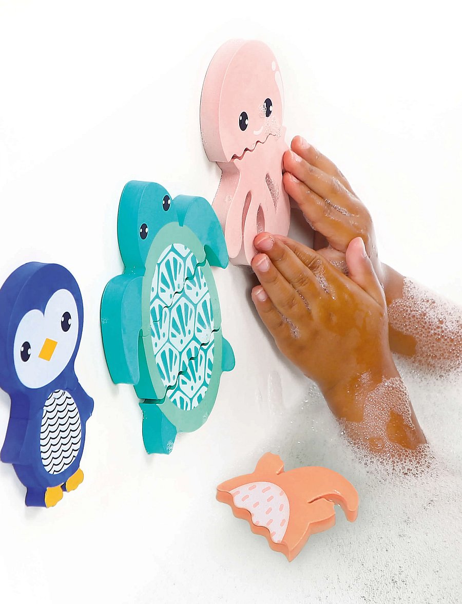 Ludi - Mix & Match - Foam Animals for the Bath - badleksaker - multicolor - 5