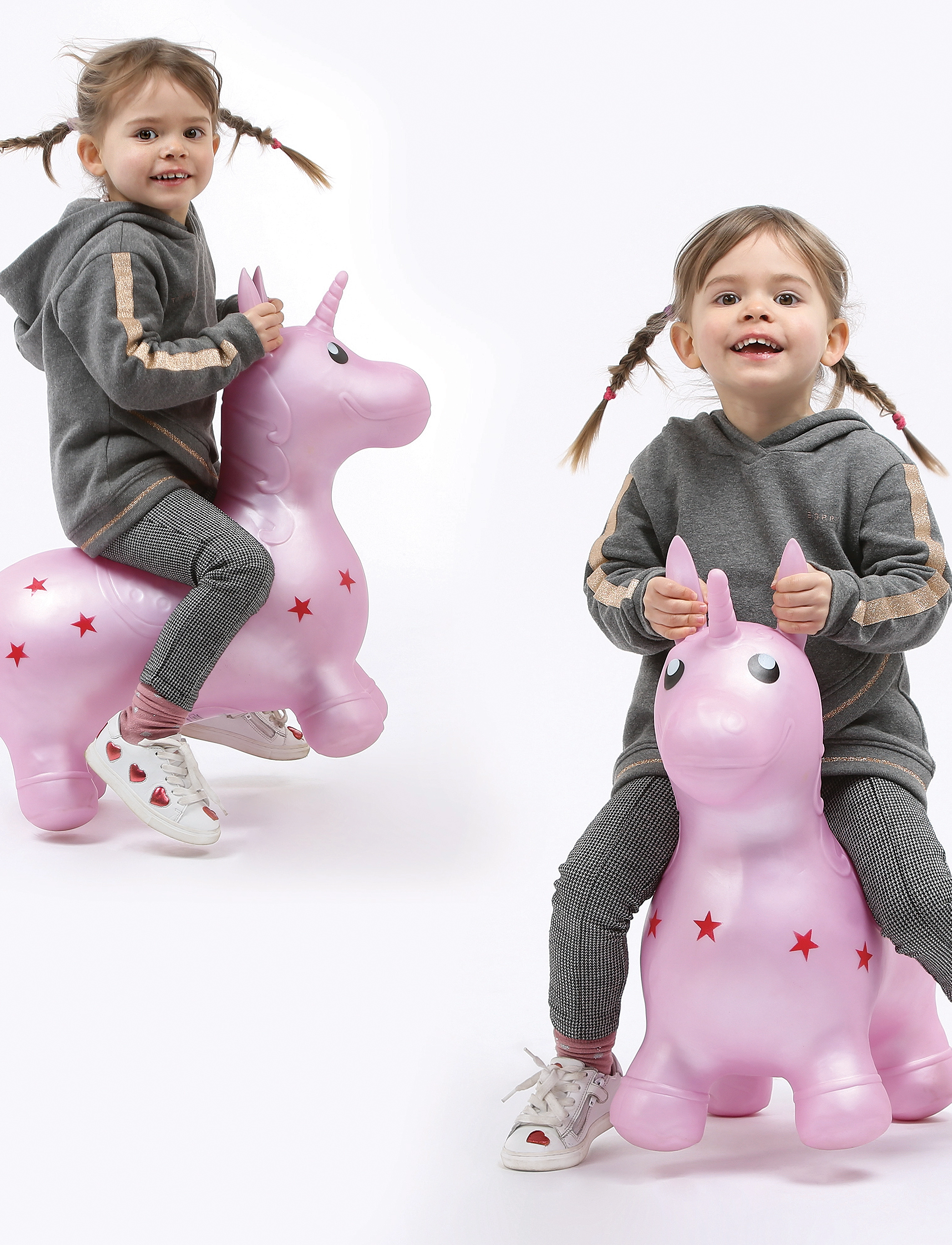 Ludi - Bouncy Animal - Unicorn - hoppedyr - pink - 4