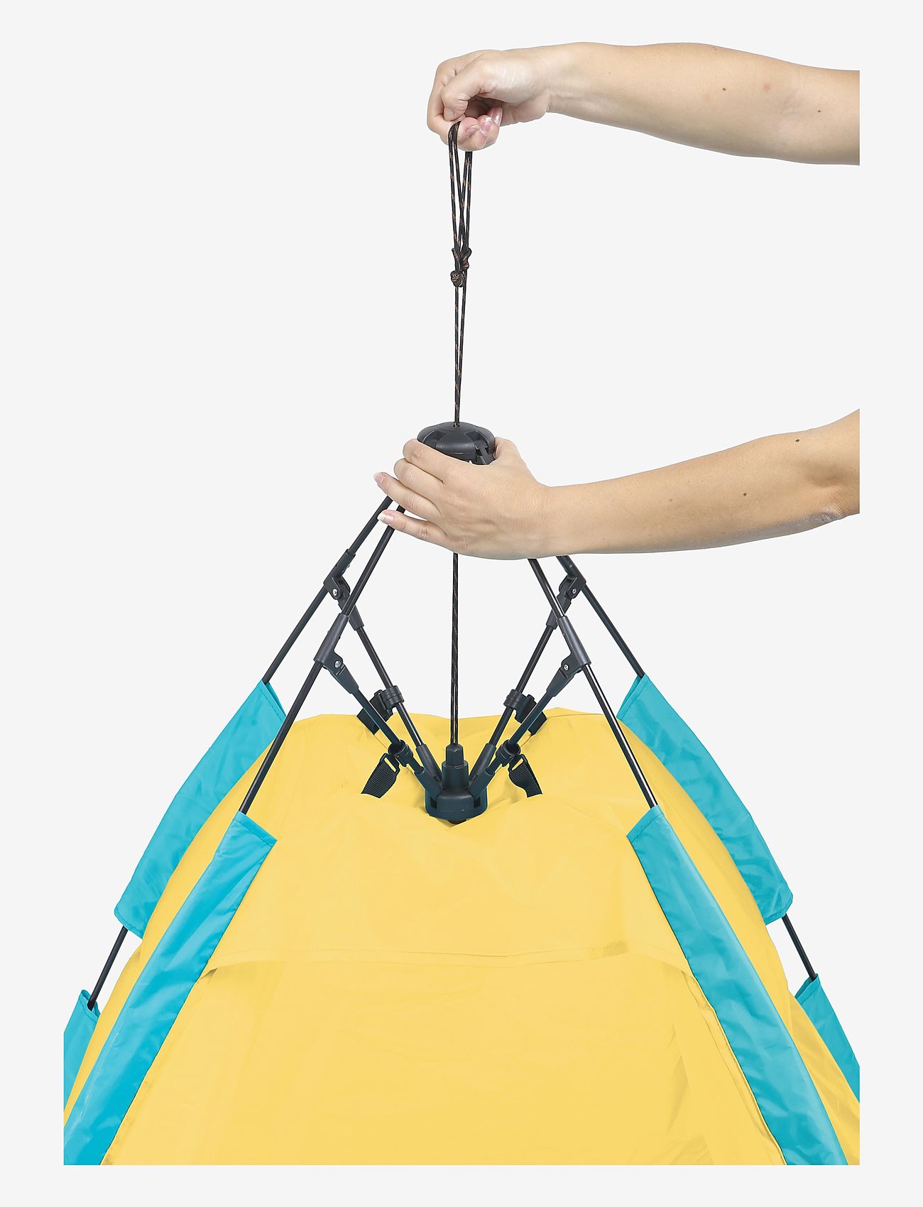 Ludi - Tent with UV protection and pool - yellow - 1