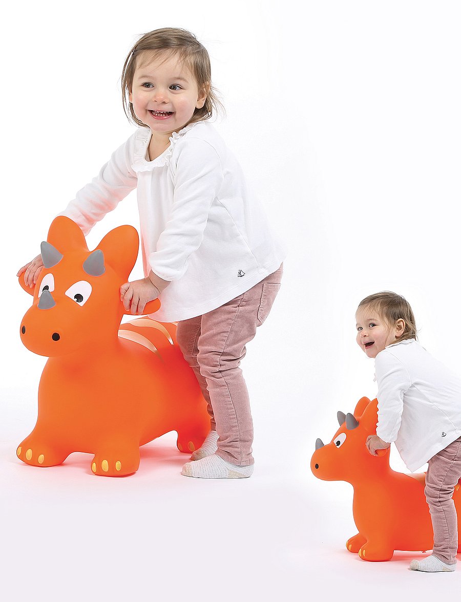 Ludi - Bouncy Animal - Dino - Útileikföng - orange - 4